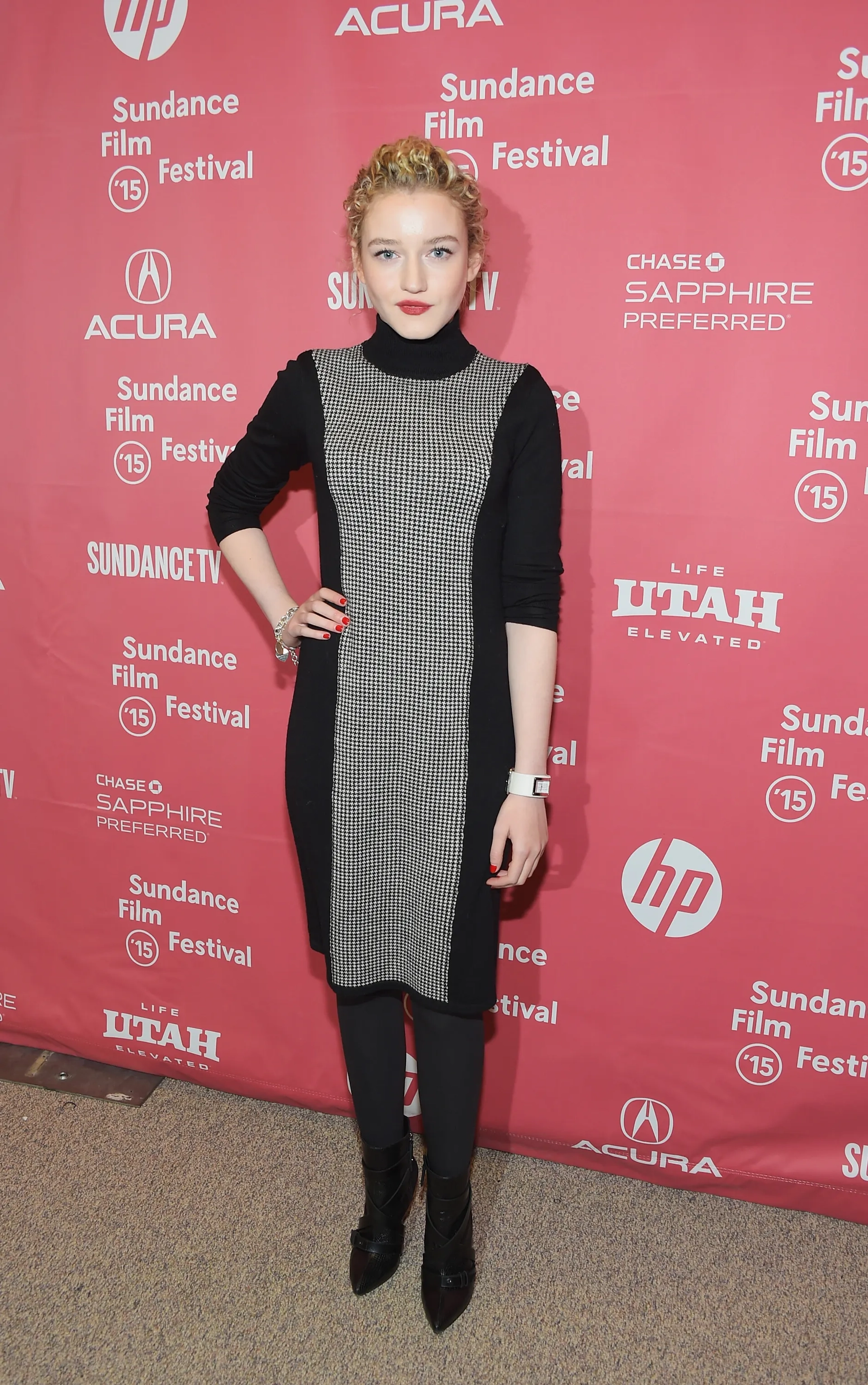 Julia Garner and Michael Loccisano at an event for Grandma (2015)