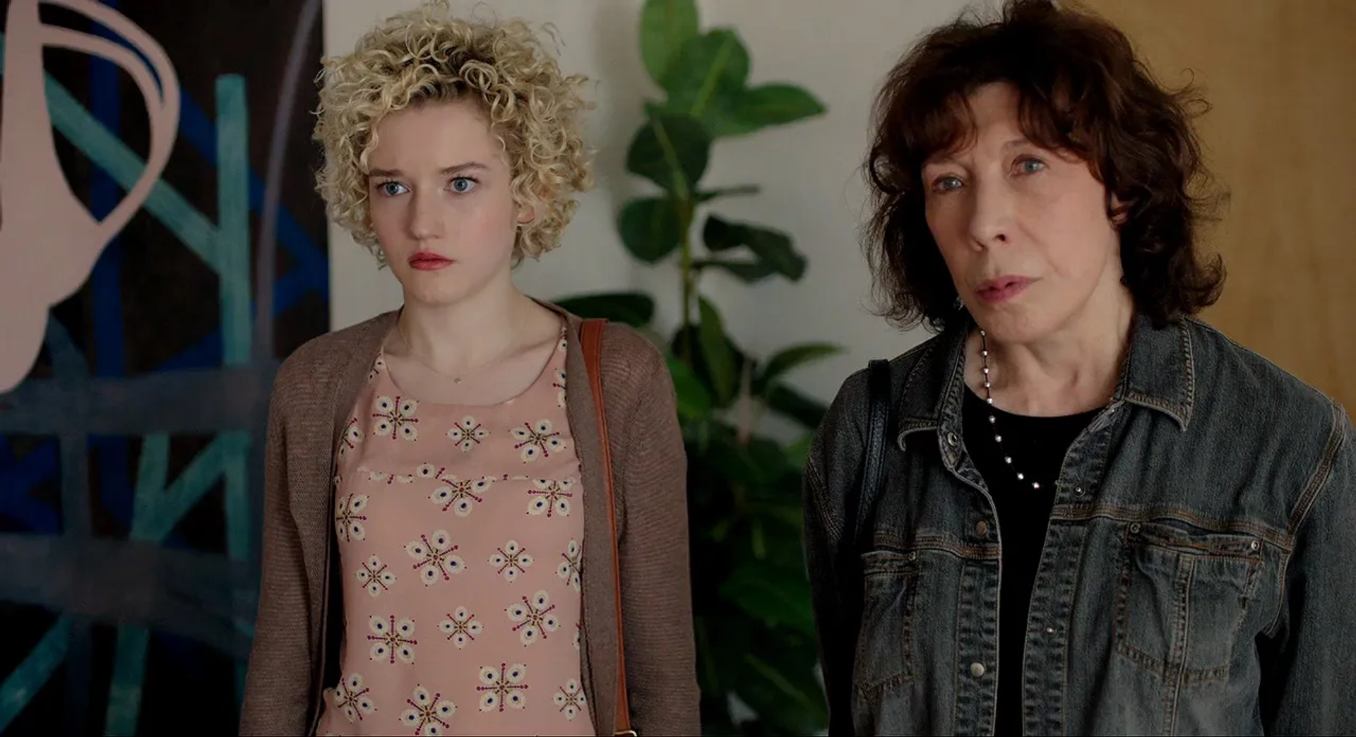 Lily Tomlin and Julia Garner in Grandma (2015)