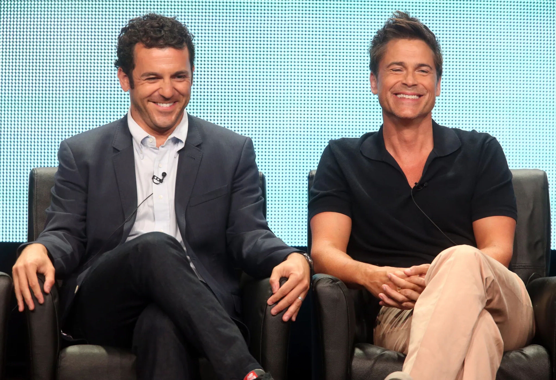 Rob Lowe and Fred Savage at an event for The Grinder (2015)