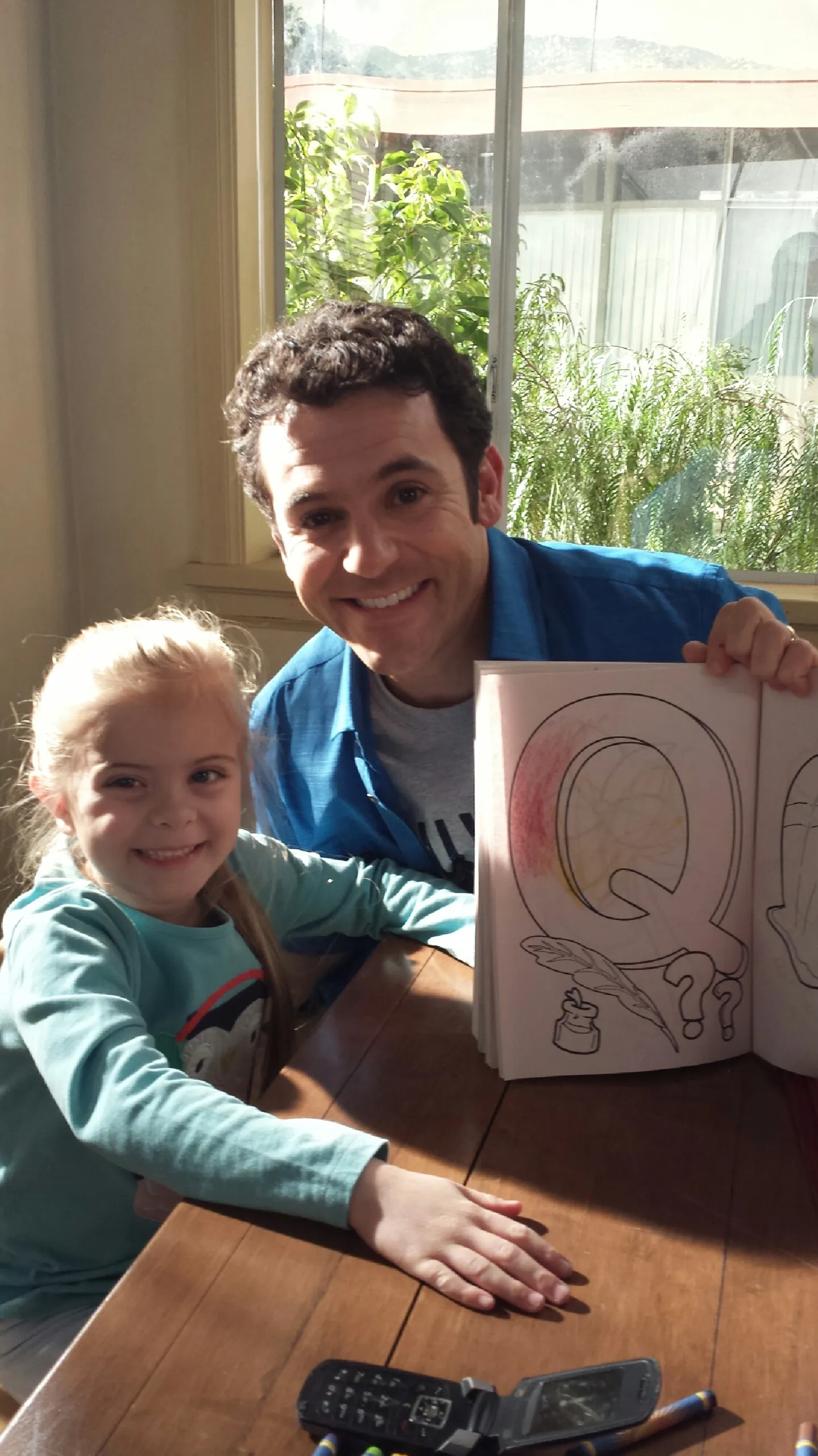 Sierra with Fred Savage on set for The Grinder 2/2016