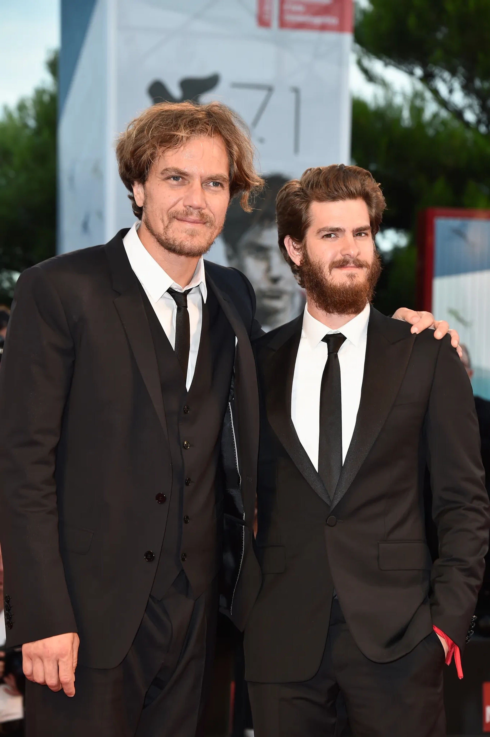 Michael Shannon and Andrew Garfield at an event for 99 Homes (2014)