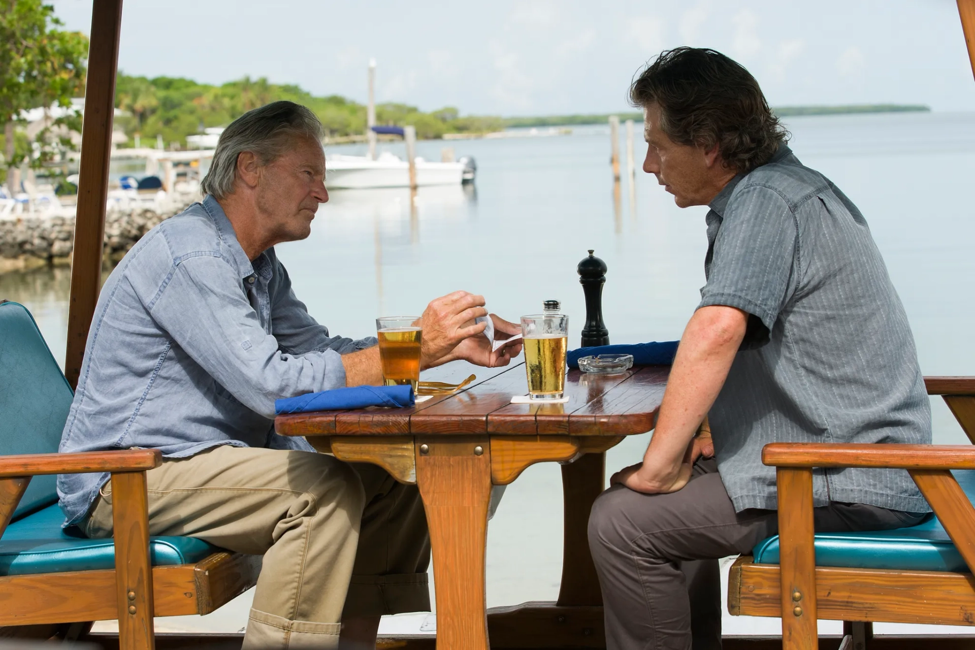 Sam Shepard and Ben Mendelsohn in Bloodline (2015)