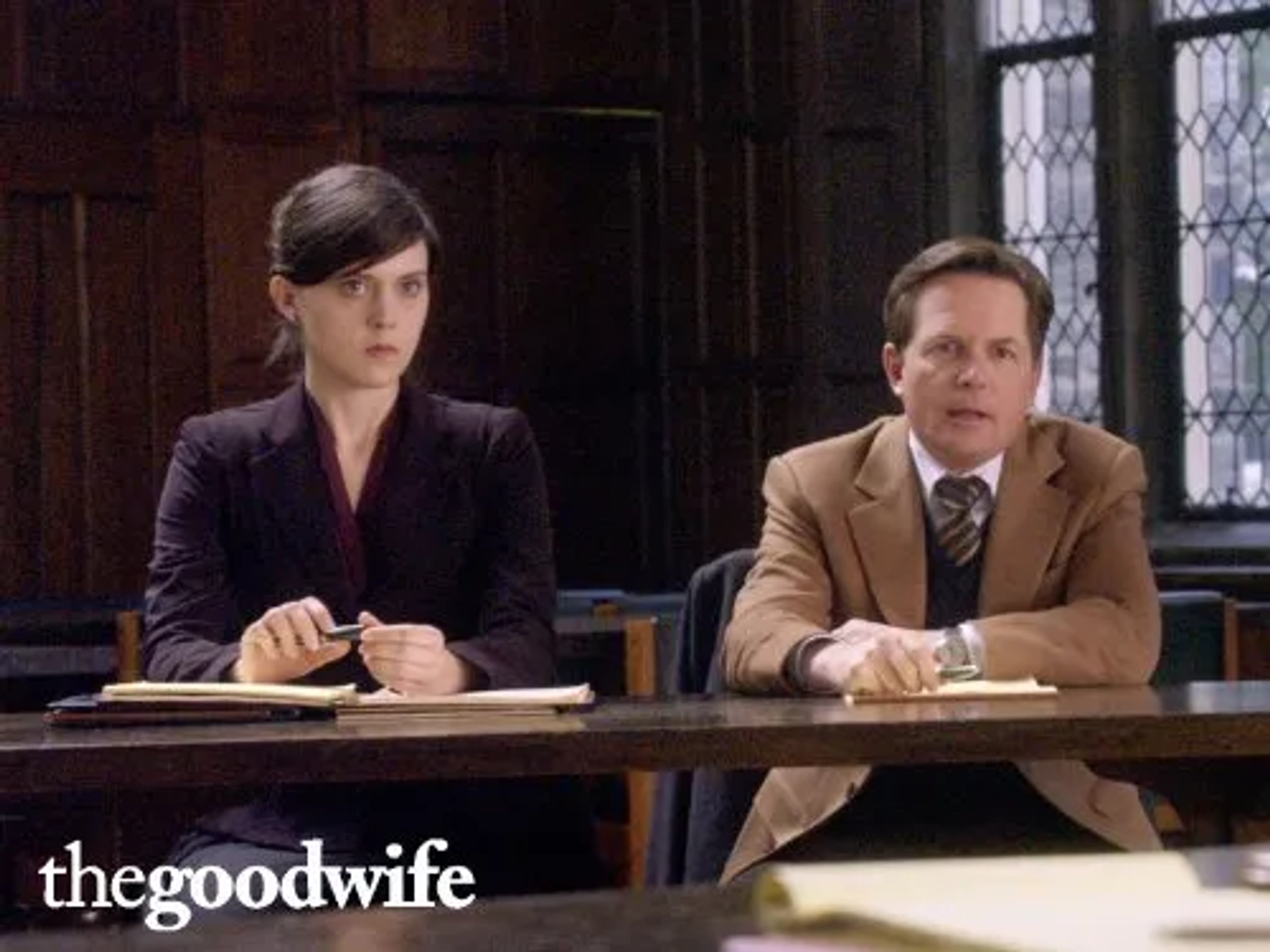 Michael J. Fox and Grace Rex in The Good Wife (2009)