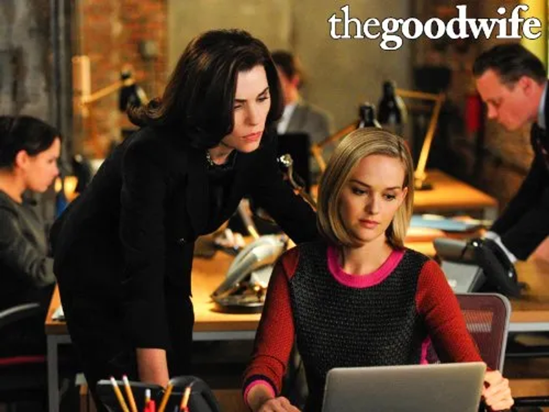 Julianna Margulies and Jess Weixler in The Good Wife (2009)