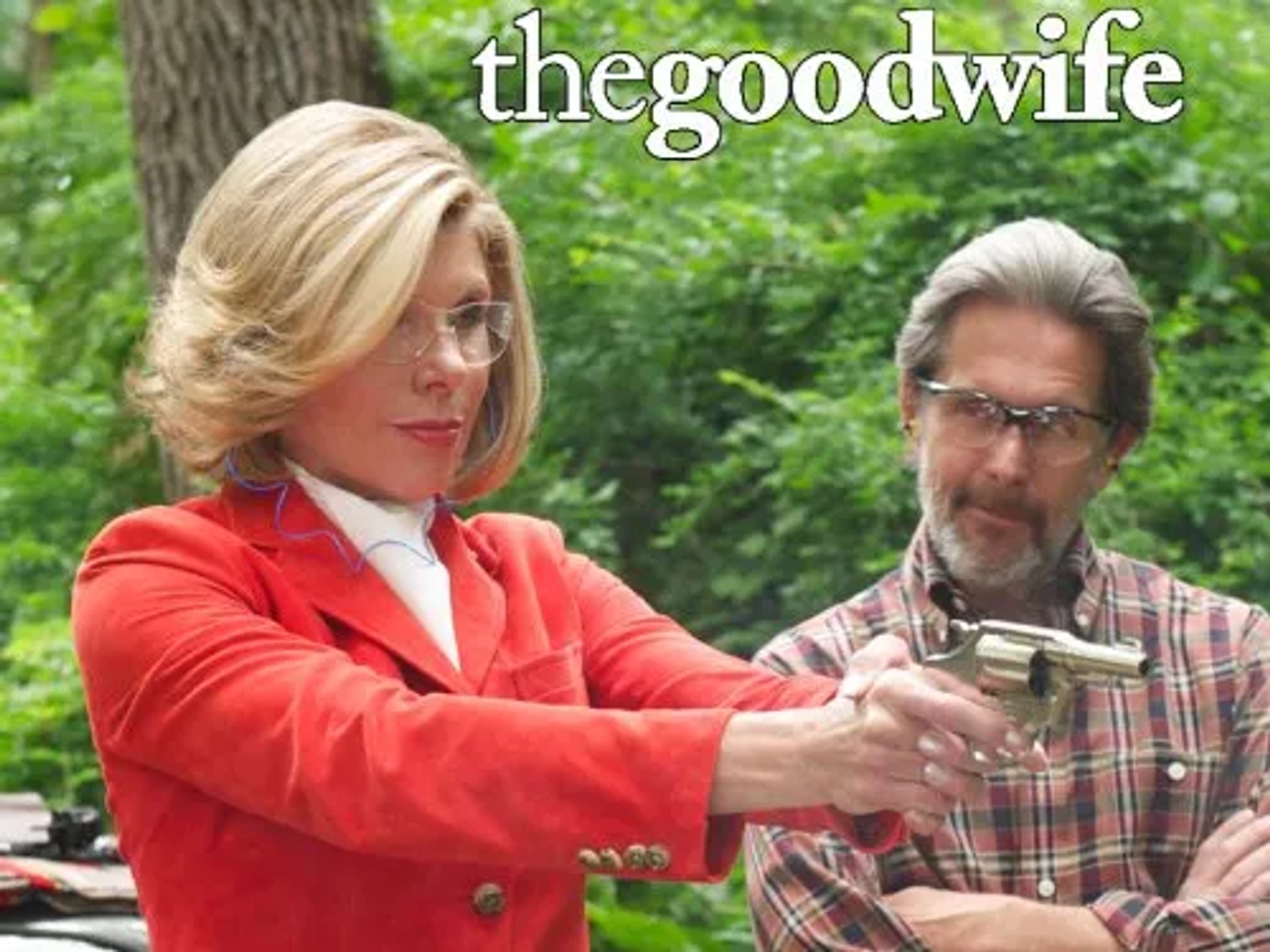 Christine Baranski and Gary Cole in The Good Wife (2009)