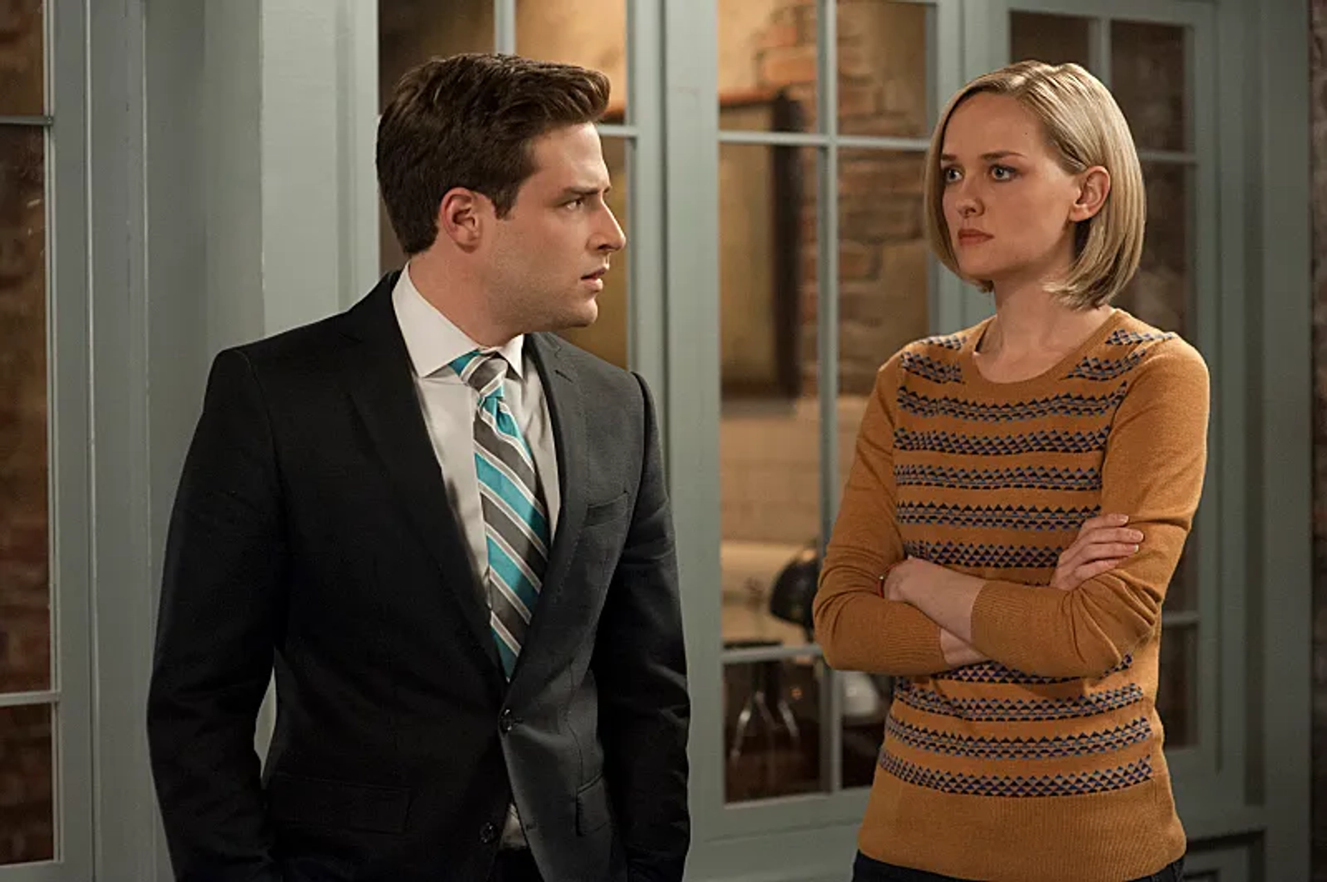 Jess Weixler and Ben Rappaport in The Good Wife (2009)