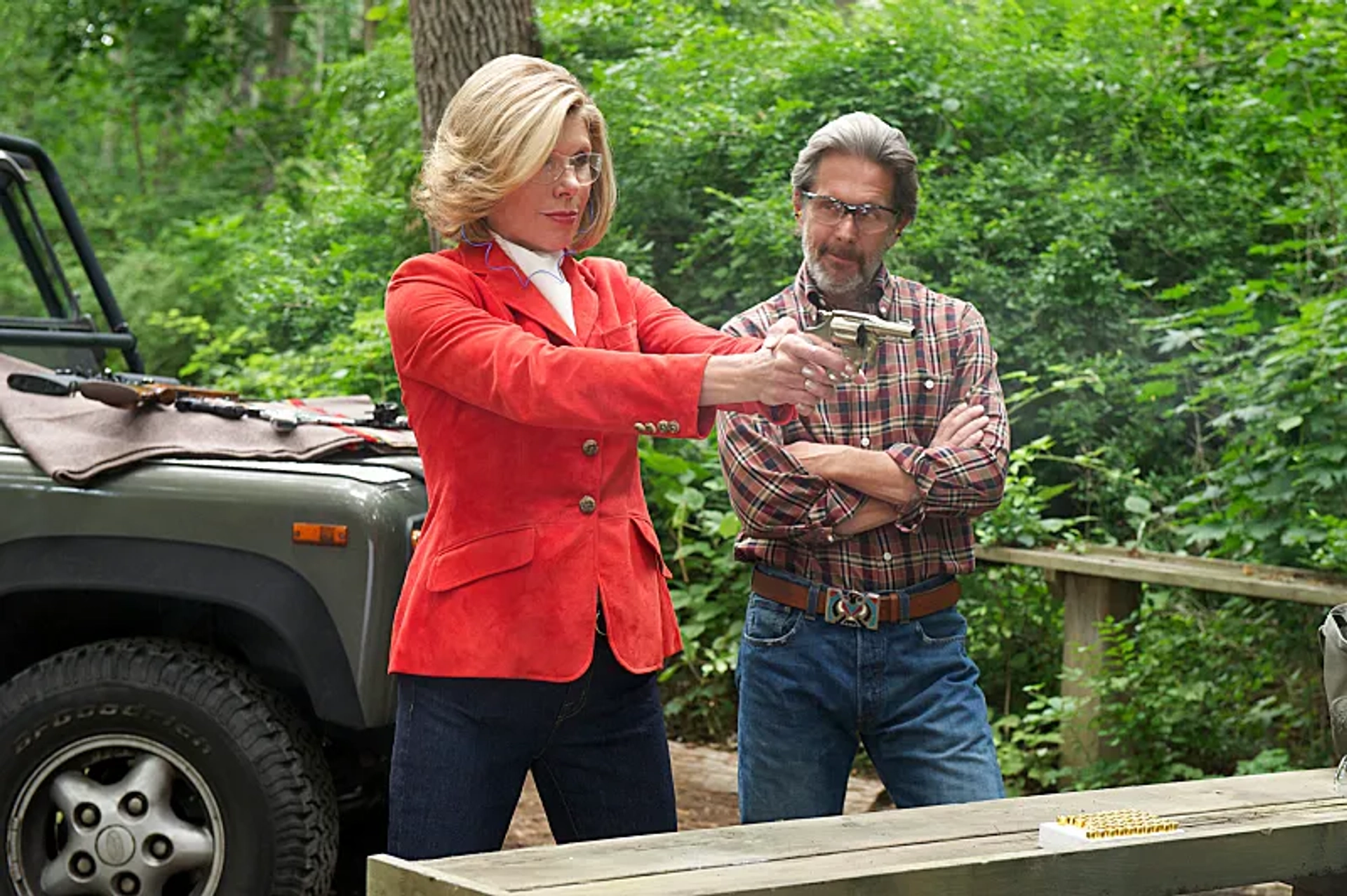 Christine Baranski and Gary Cole in The Good Wife (2009)