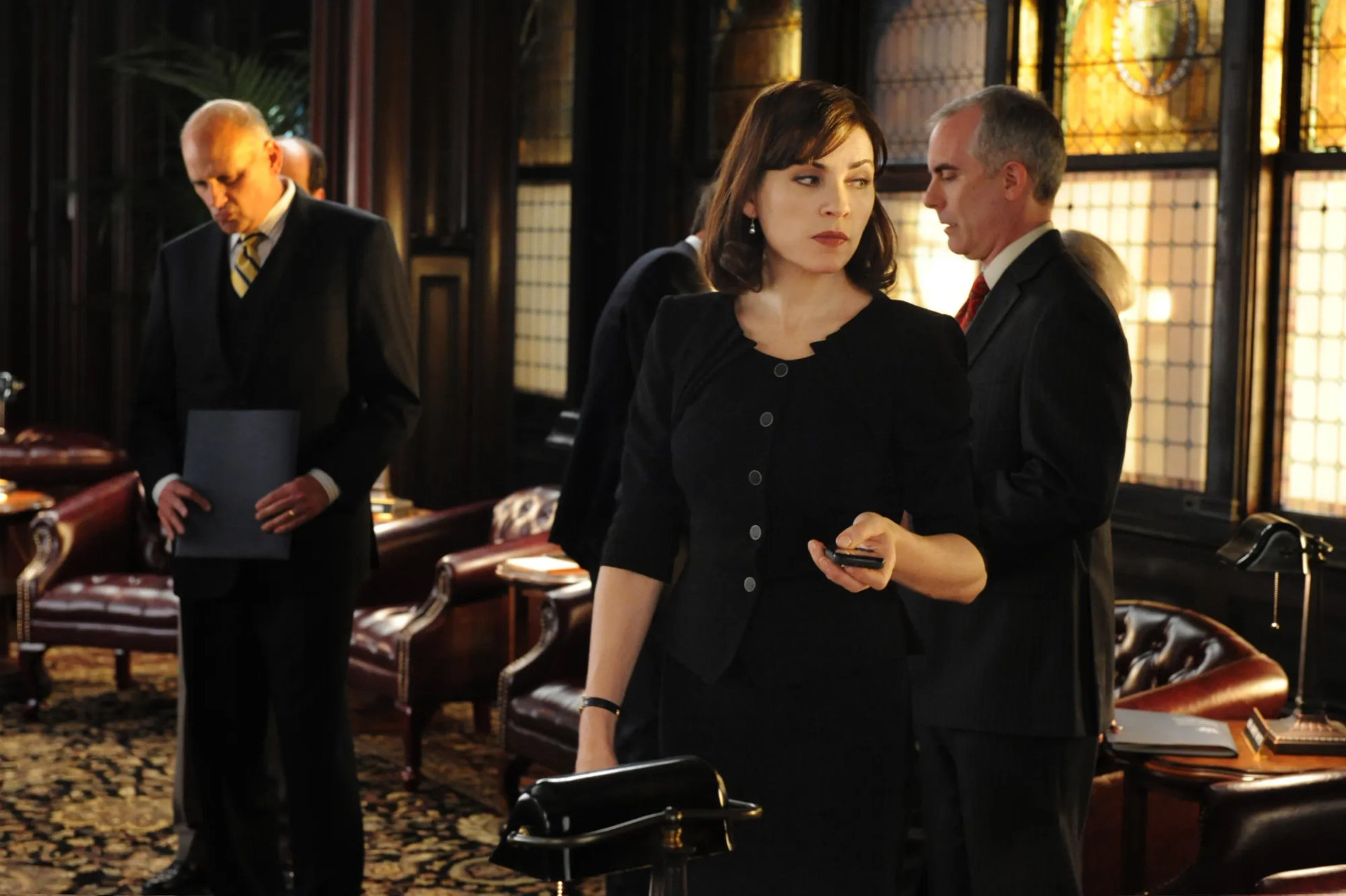 Julianna Margulies and Kurt Fuller in The Good Wife (2009)