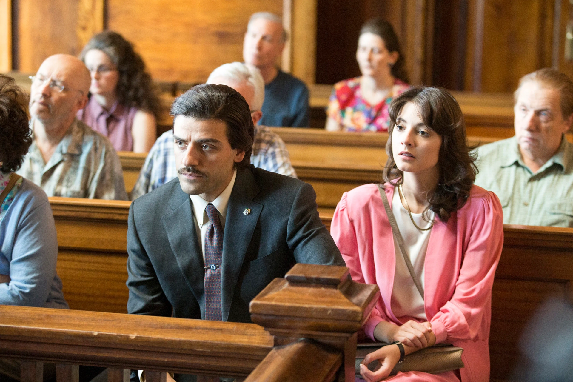 Oscar Isaac and Carla Quevedo in Show Me a Hero (2015)