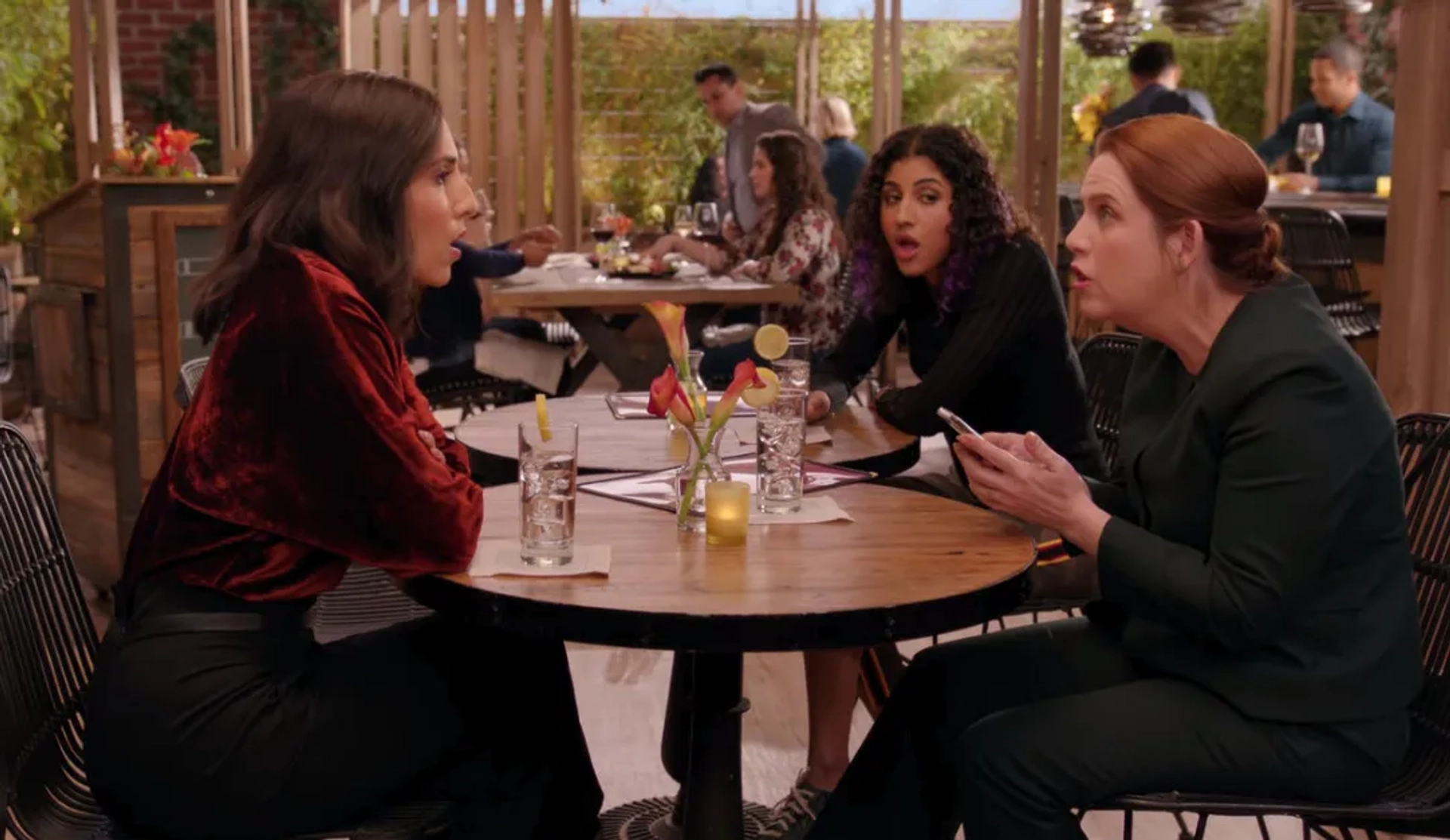 Donna Lynne Champlin, Gabrielle Ruiz, and Vella Lovell in Crazy Ex-Girlfriend (2015)