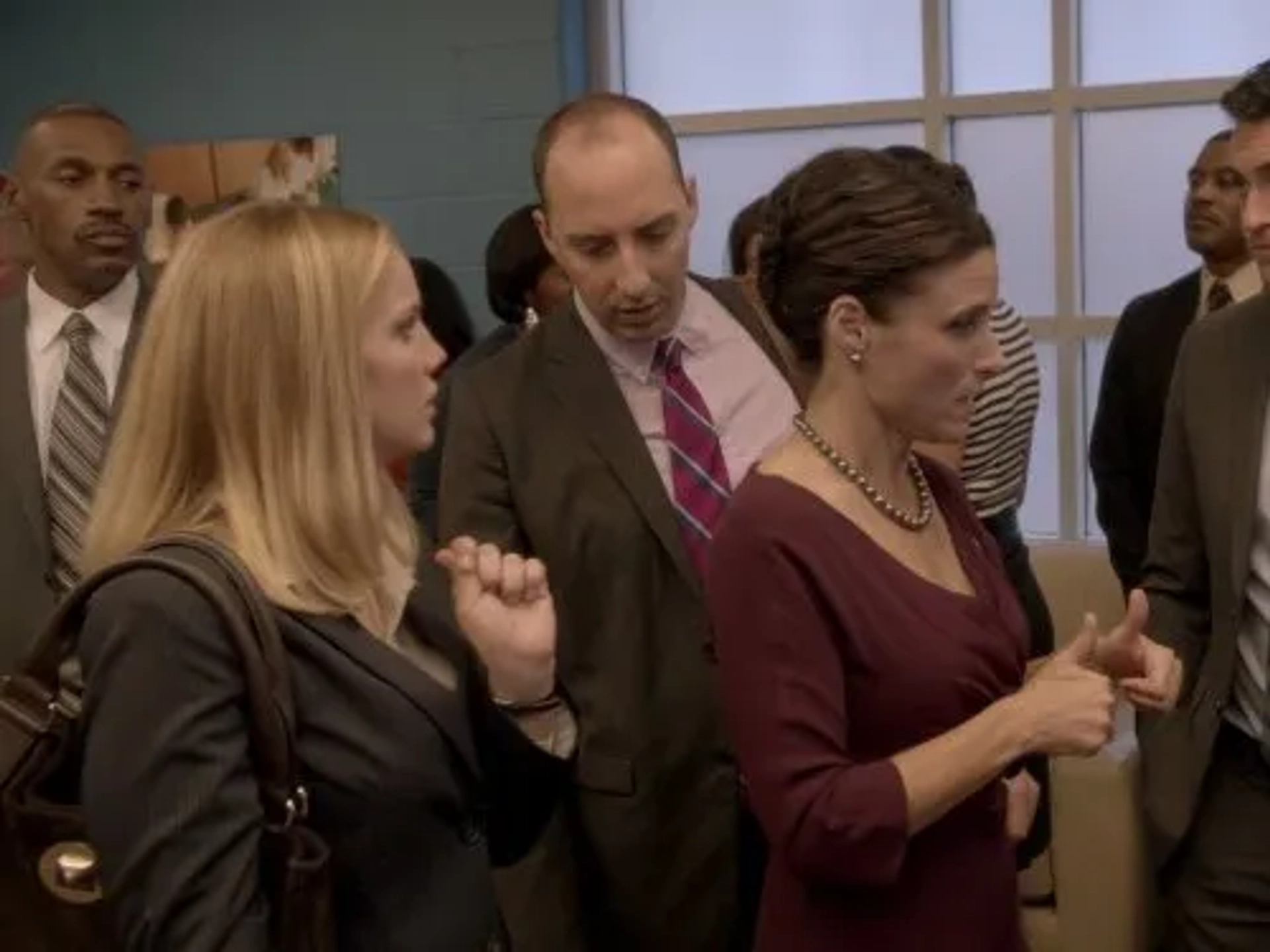 Julia Louis-Dreyfus, Anna Chlumsky, and Tony Hale in Veep (2012)