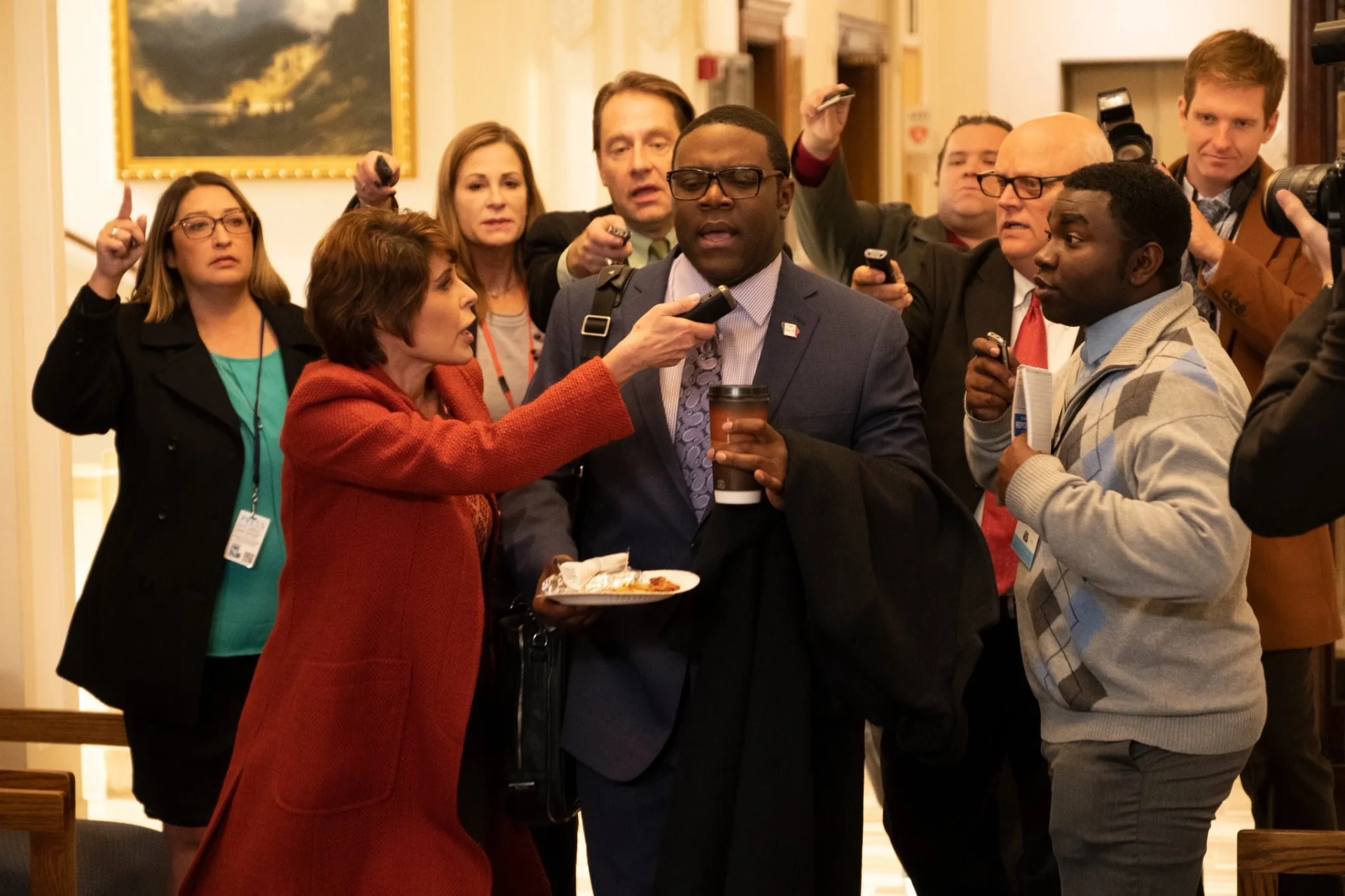 GiGi Erneta and Sam Richardson in Veep (2012)