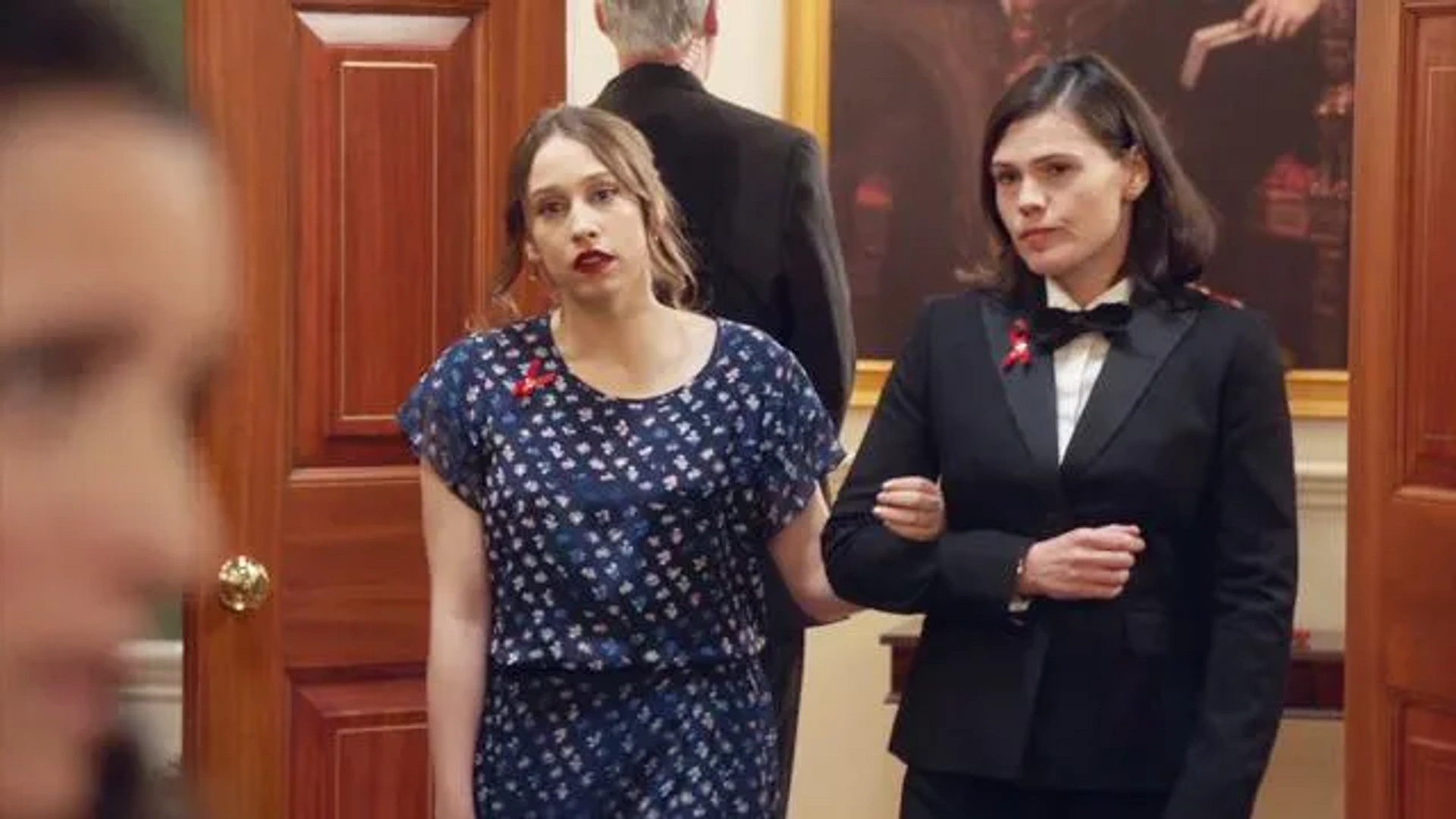 Clea DuVall and Sarah Sutherland in Veep (2012)