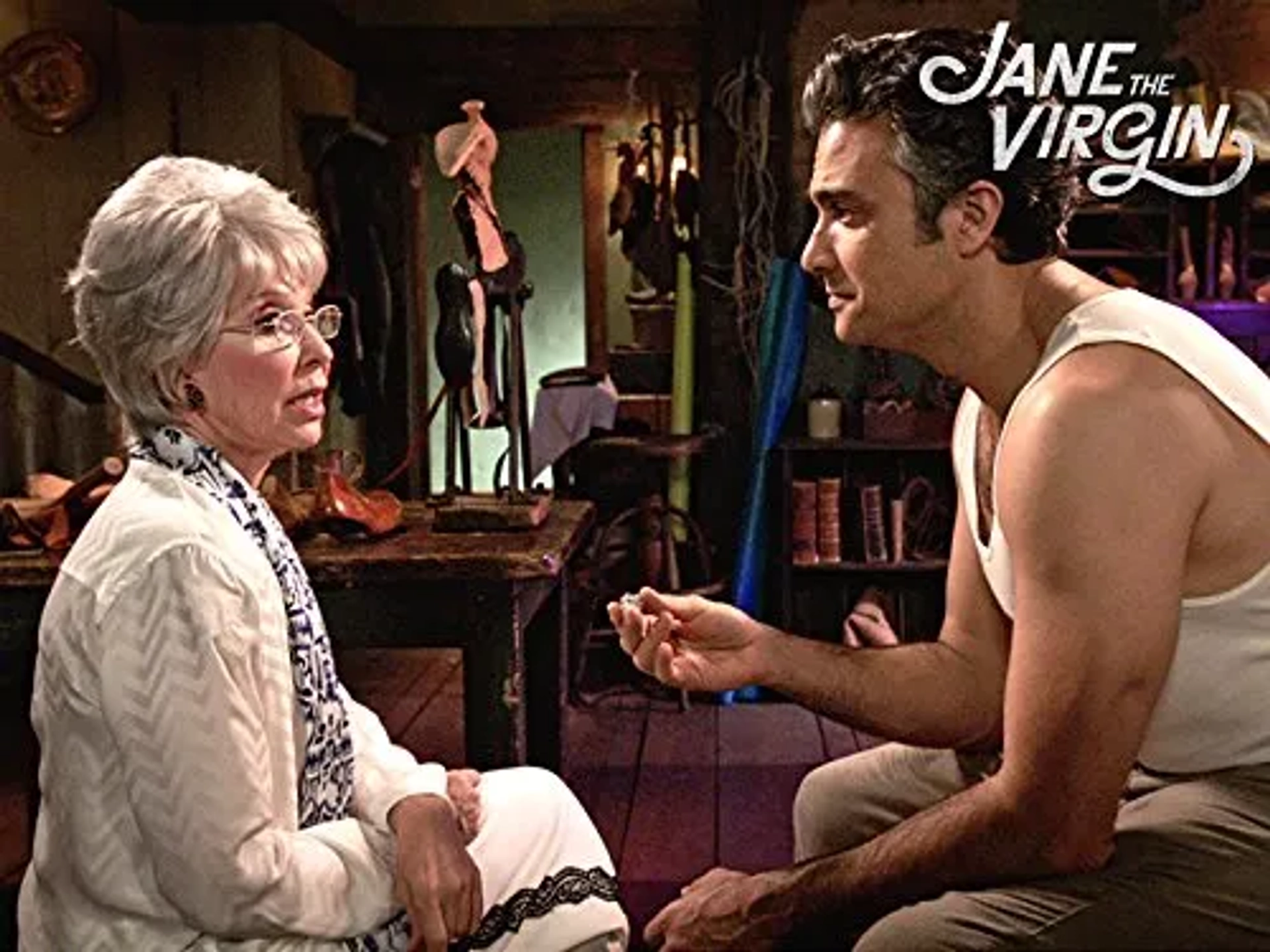 Rita Moreno and Jaime Camil in Jane the Virgin (2014)