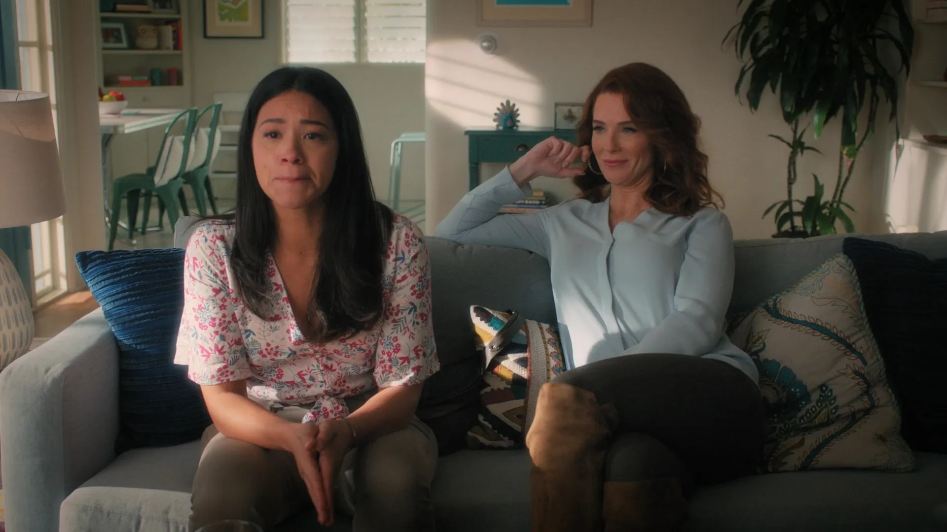 Gina Rodriguez and Bridget Regan in Jane the Virgin (2014)