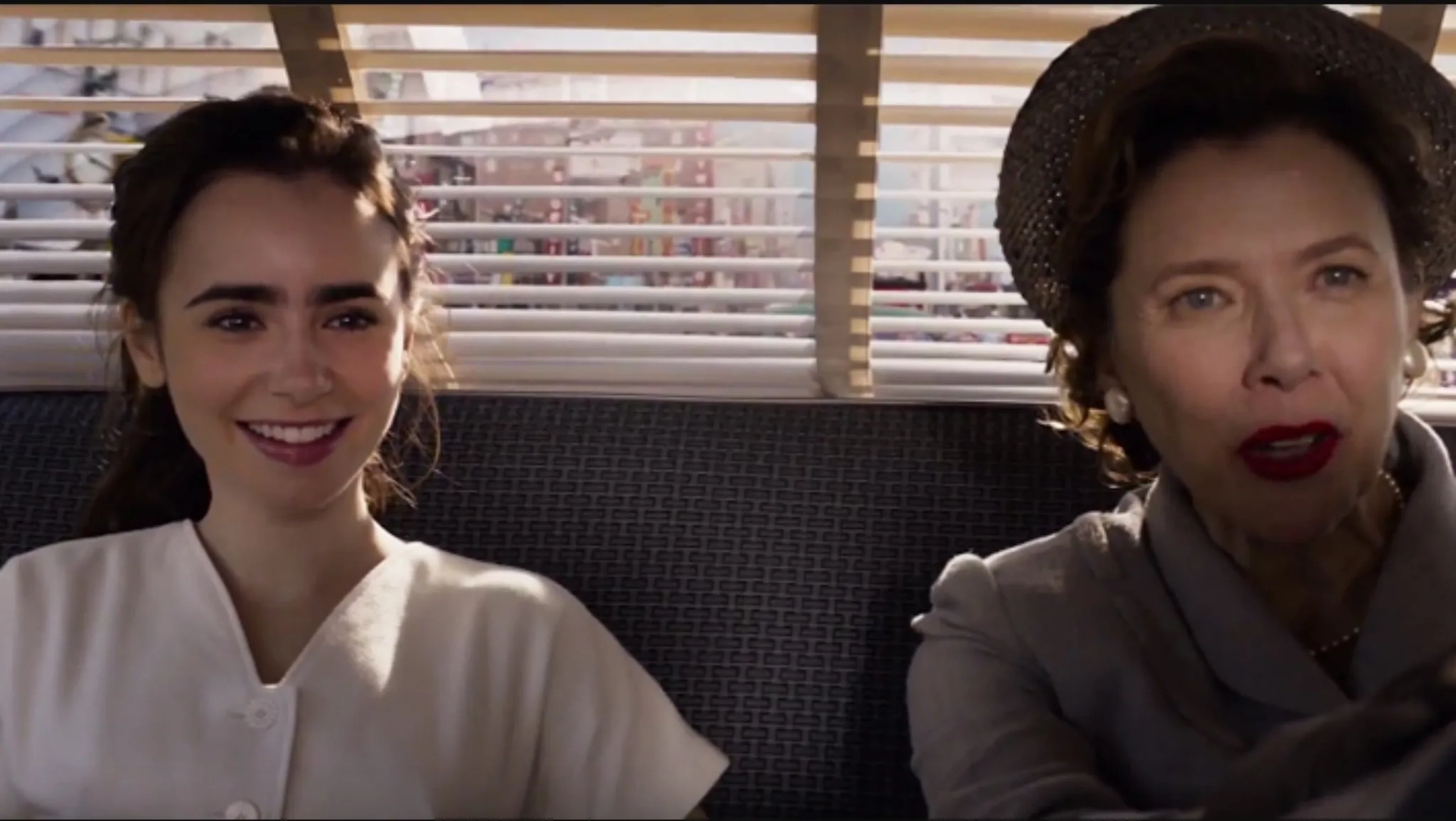 Annette Bening and Lily Collins in Rules Don't Apply (2016)