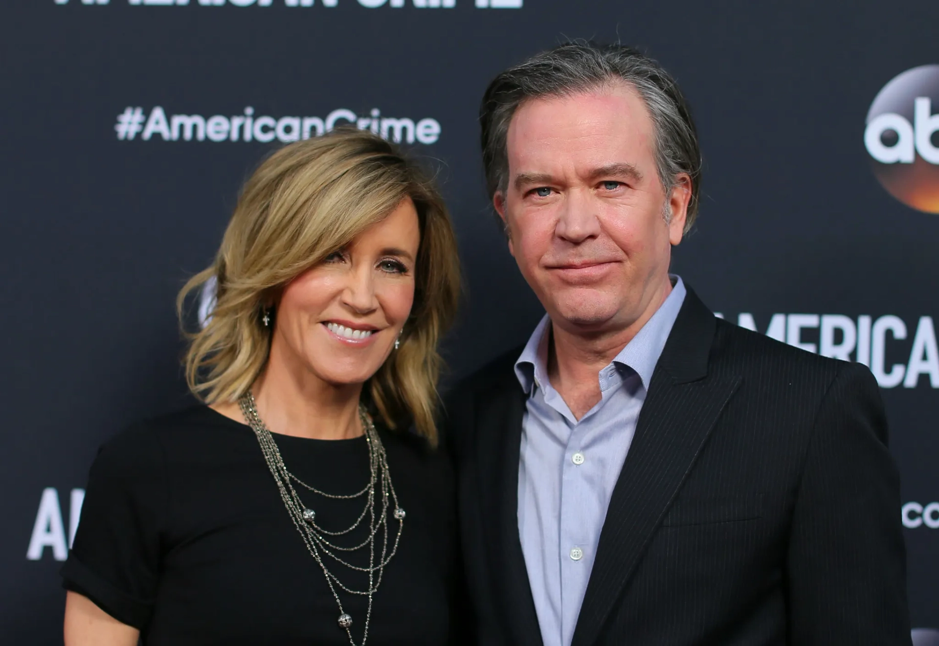 Timothy Hutton and Felicity Huffman at an event for American Crime (2015)