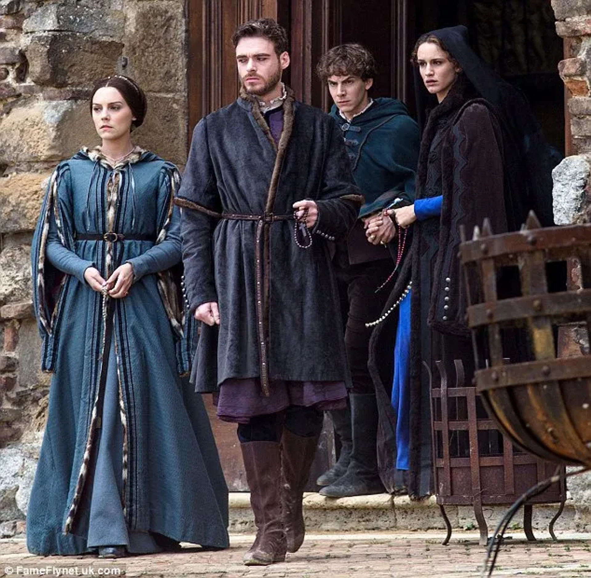 Richard Madden, Alessandro Sperduti, Annabel Scholey, and Valentina Bellè in Medici (2016)