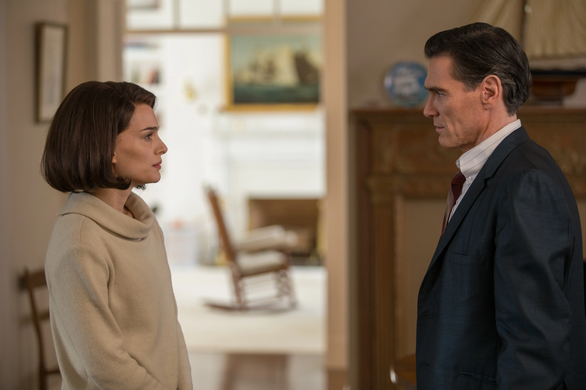 Natalie Portman and Billy Crudup in Jackie (2016)