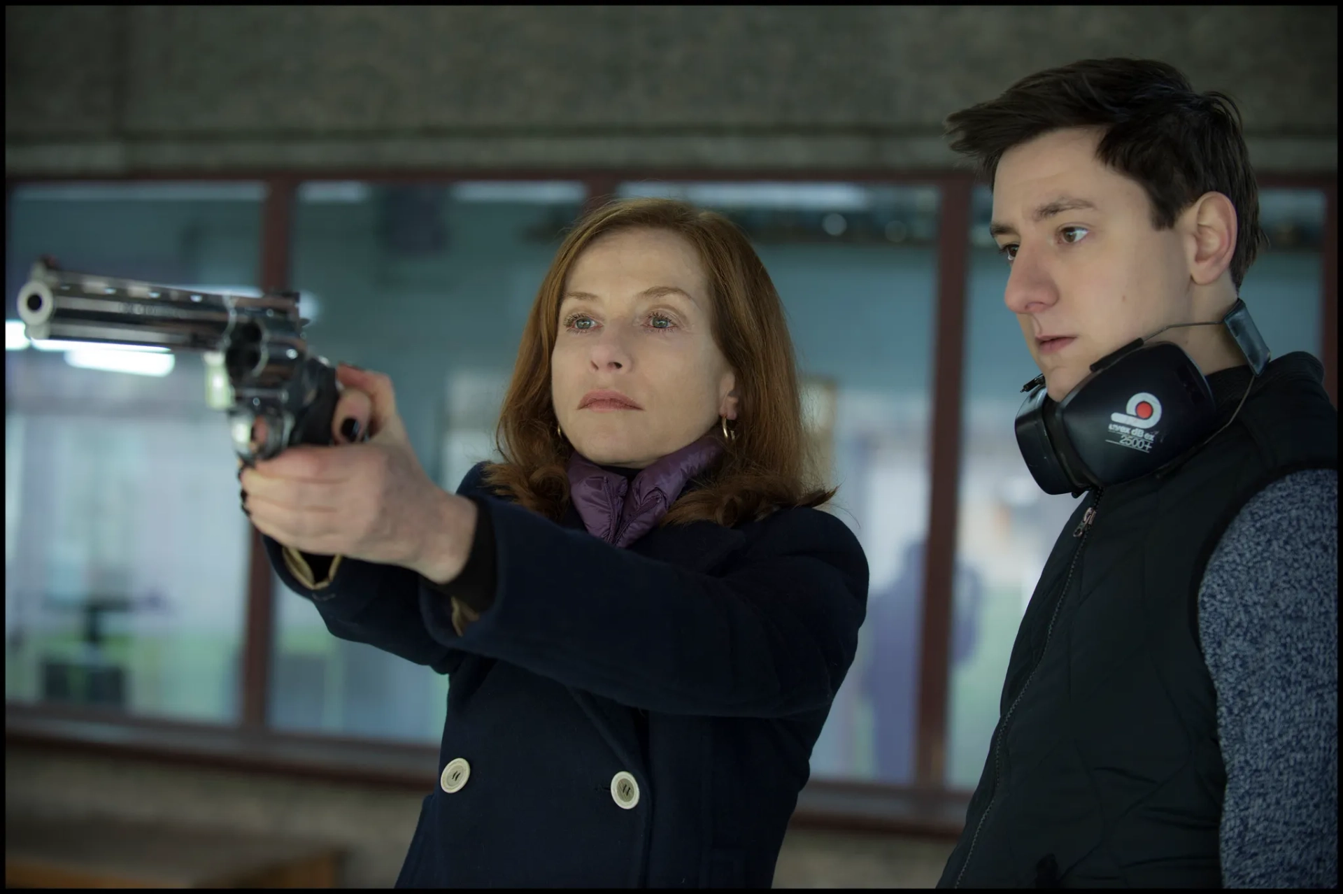 Isabelle Huppert and Arthur Mazet in Elle (2016)