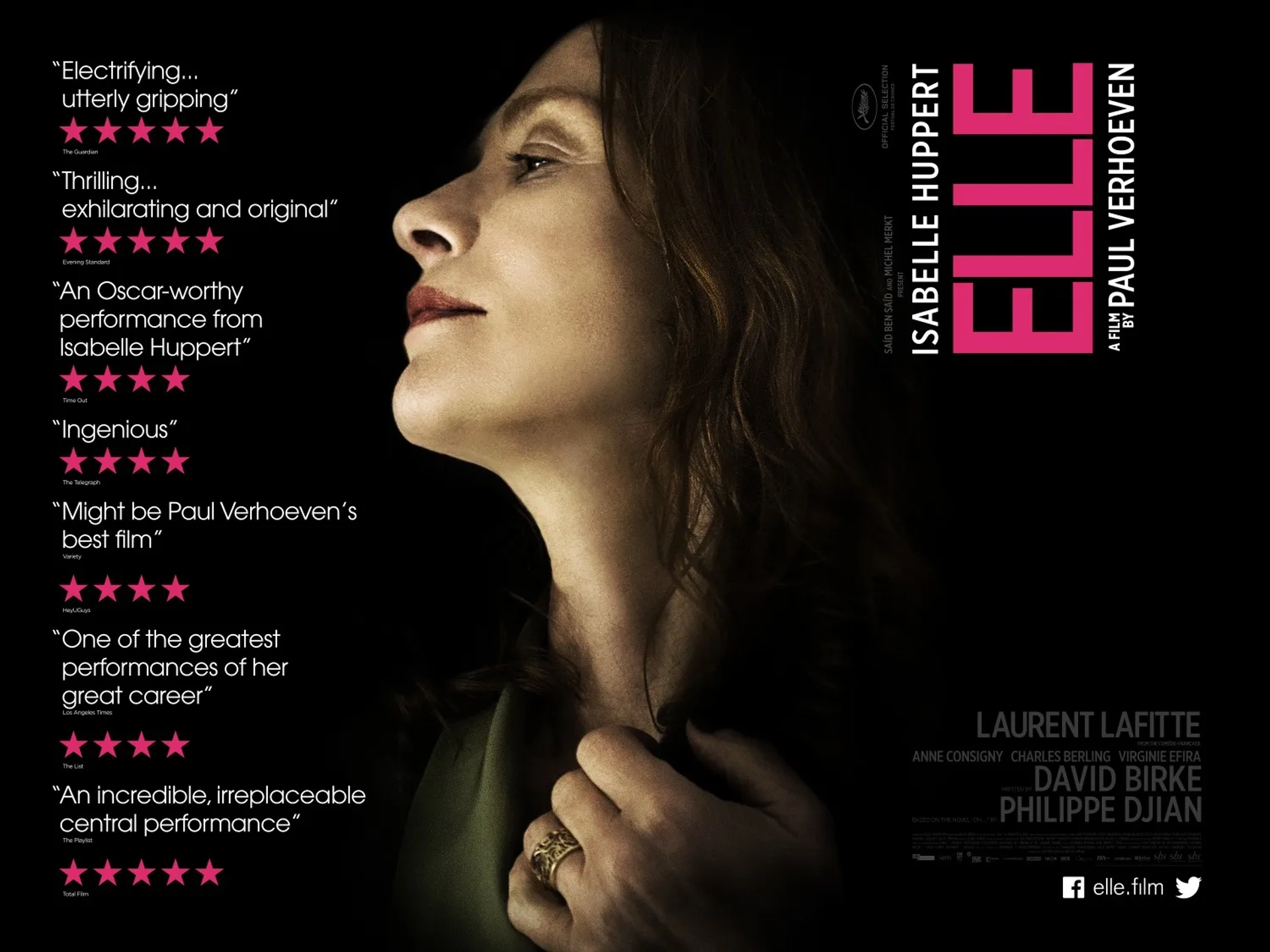 Isabelle Huppert in Elle (2016)