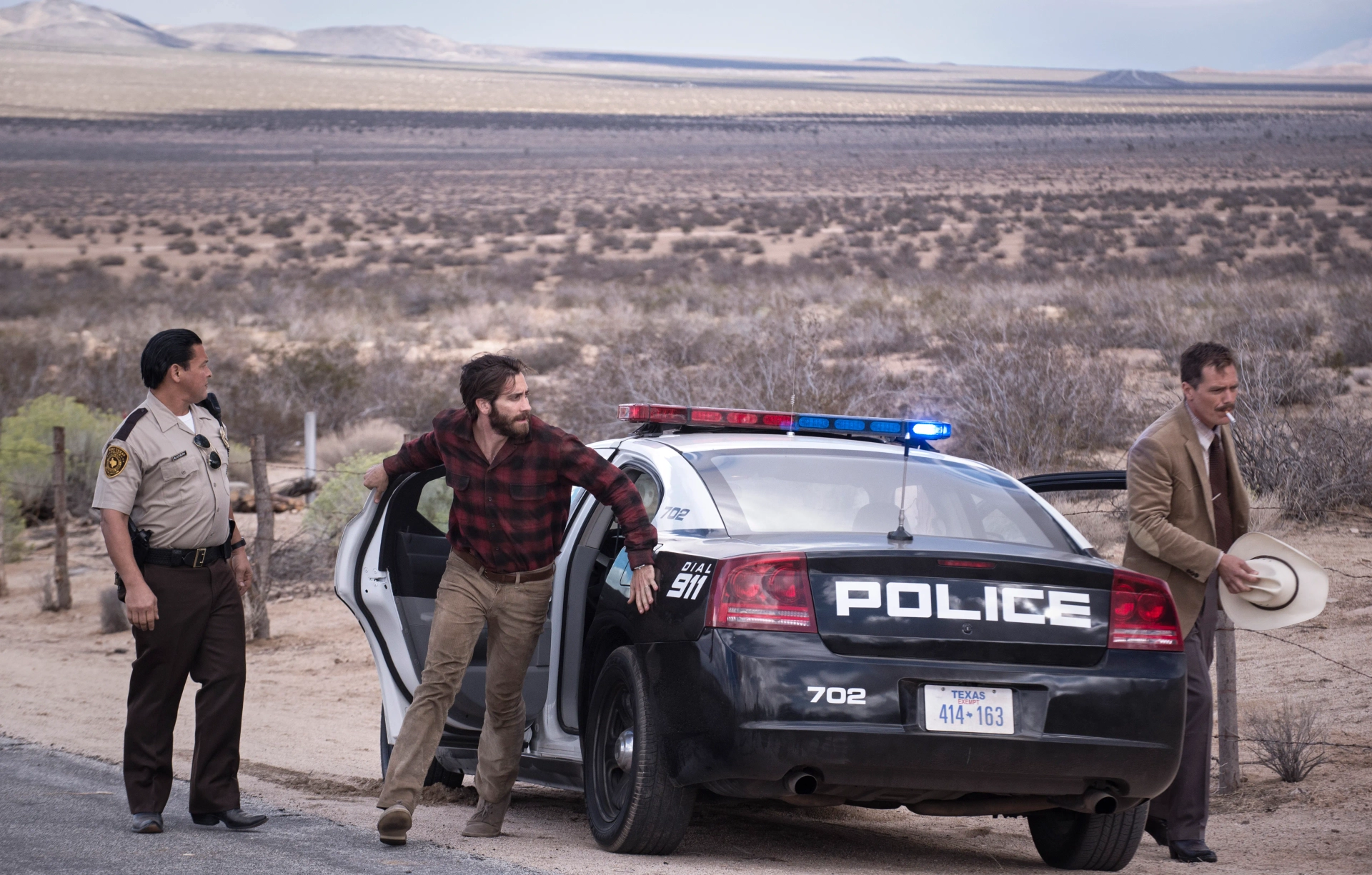 Jake Gyllenhaal, Michael Shannon, and Franco Vega in Nocturnal Animals (2016)