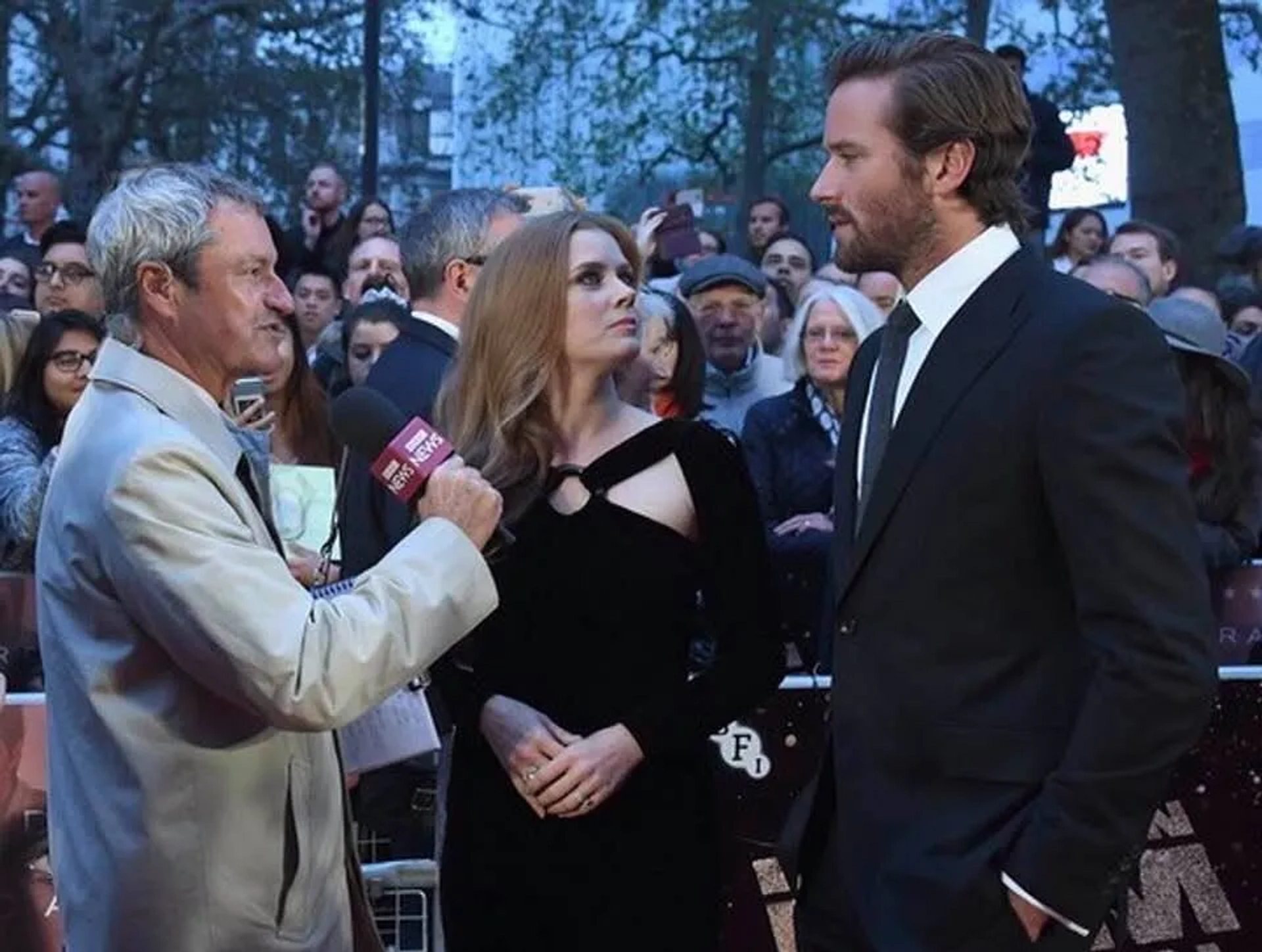 Amy Adams and Armie Hammer at an event for Nocturnal Animals (2016)