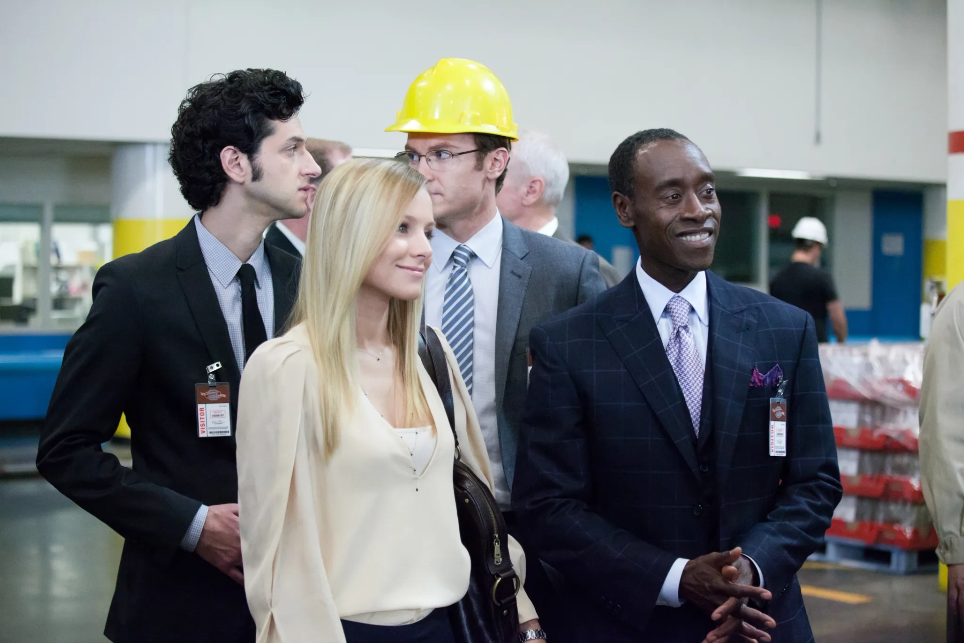 Don Cheadle, Kristen Bell, and Ben Schwartz in House of Lies (2012)