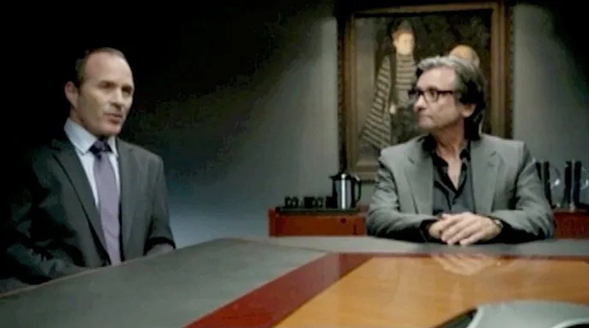 Still of Michael Rose and Griffin Dunne in House of Lies and The Mayan Apocalypse