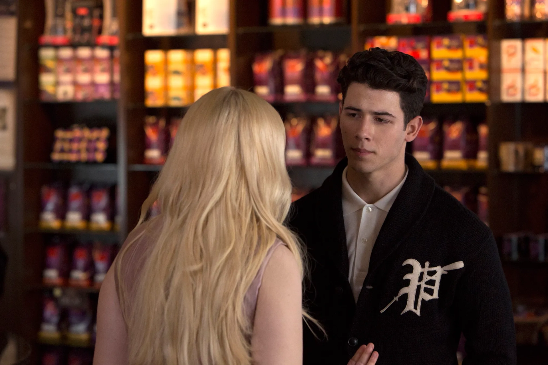 Abigail Breslin and Nick Jonas in Scream Queens (2015)