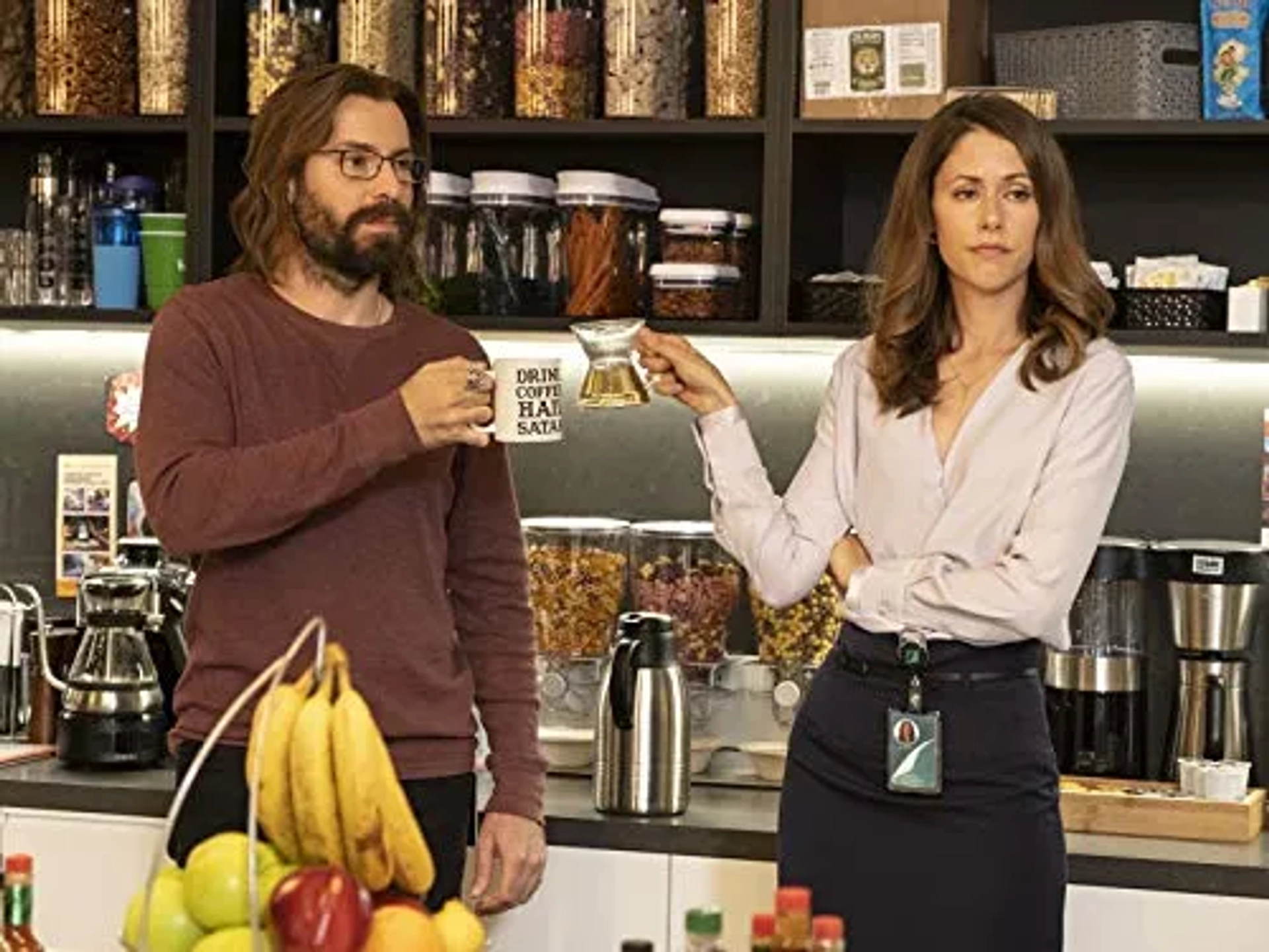 Martin Starr and Amanda Crew in Silicon Valley: Tethics (2019)