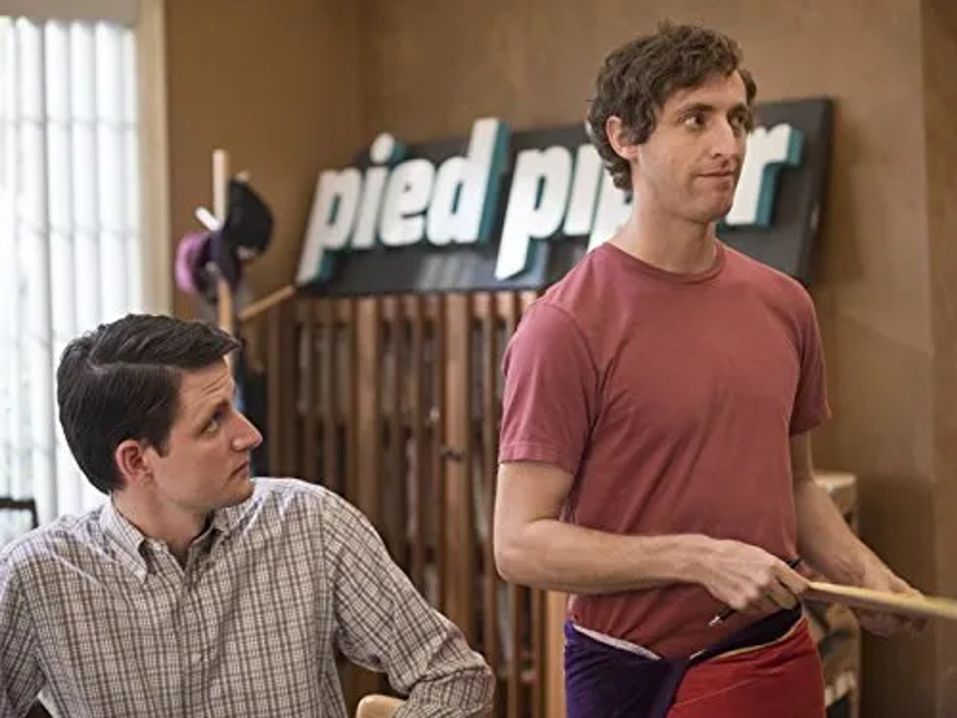 Zach Woods and Thomas Middleditch in Silicon Valley (2014)