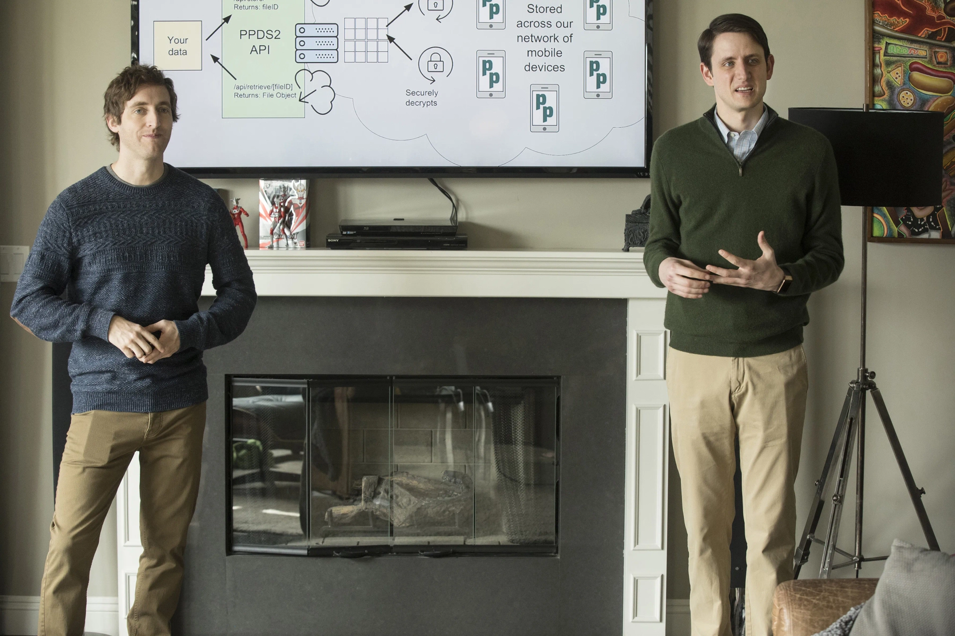 Zach Woods and Thomas Middleditch in Silicon Valley (2014)