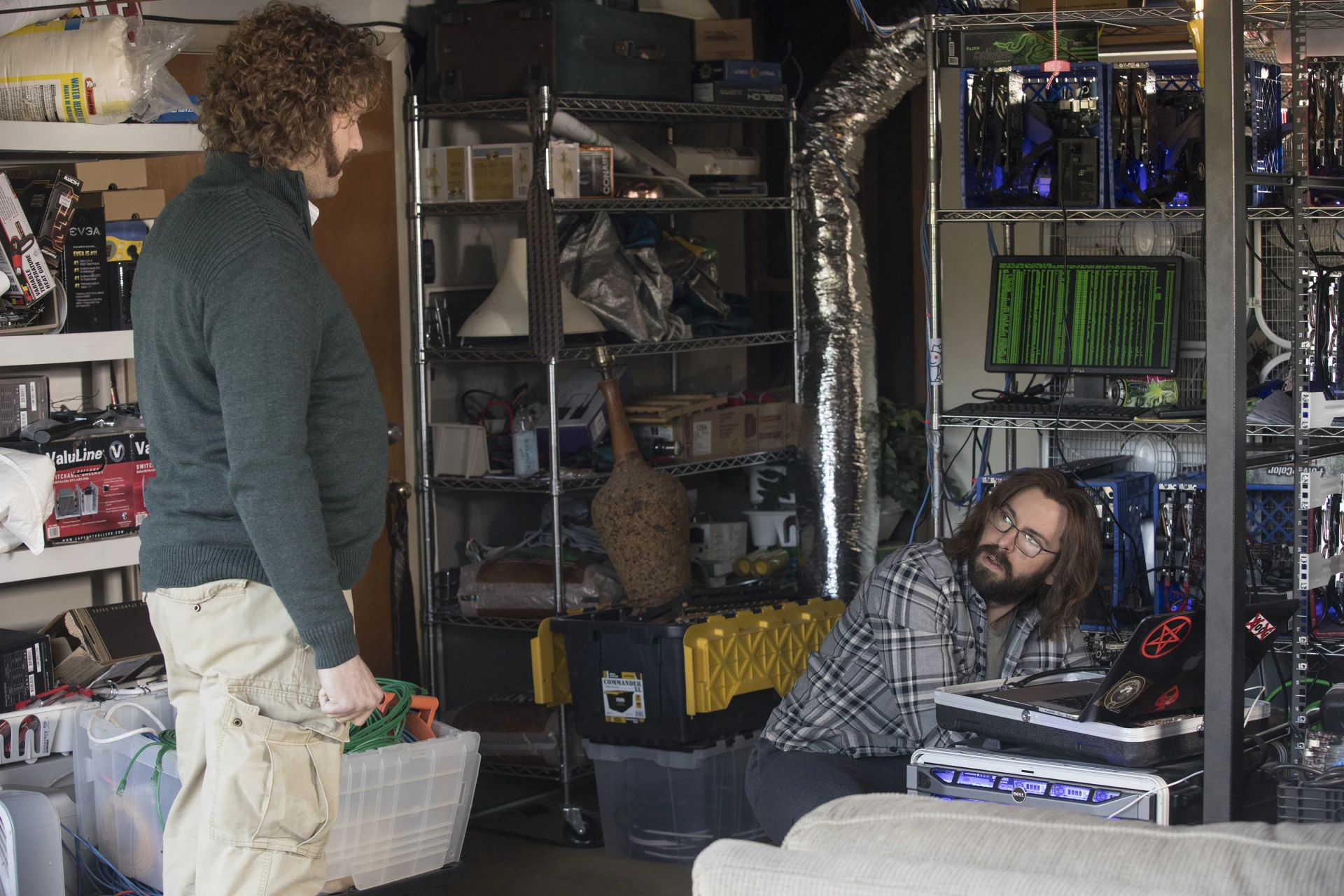 Martin Starr and T.J. Miller in Silicon Valley (2014)