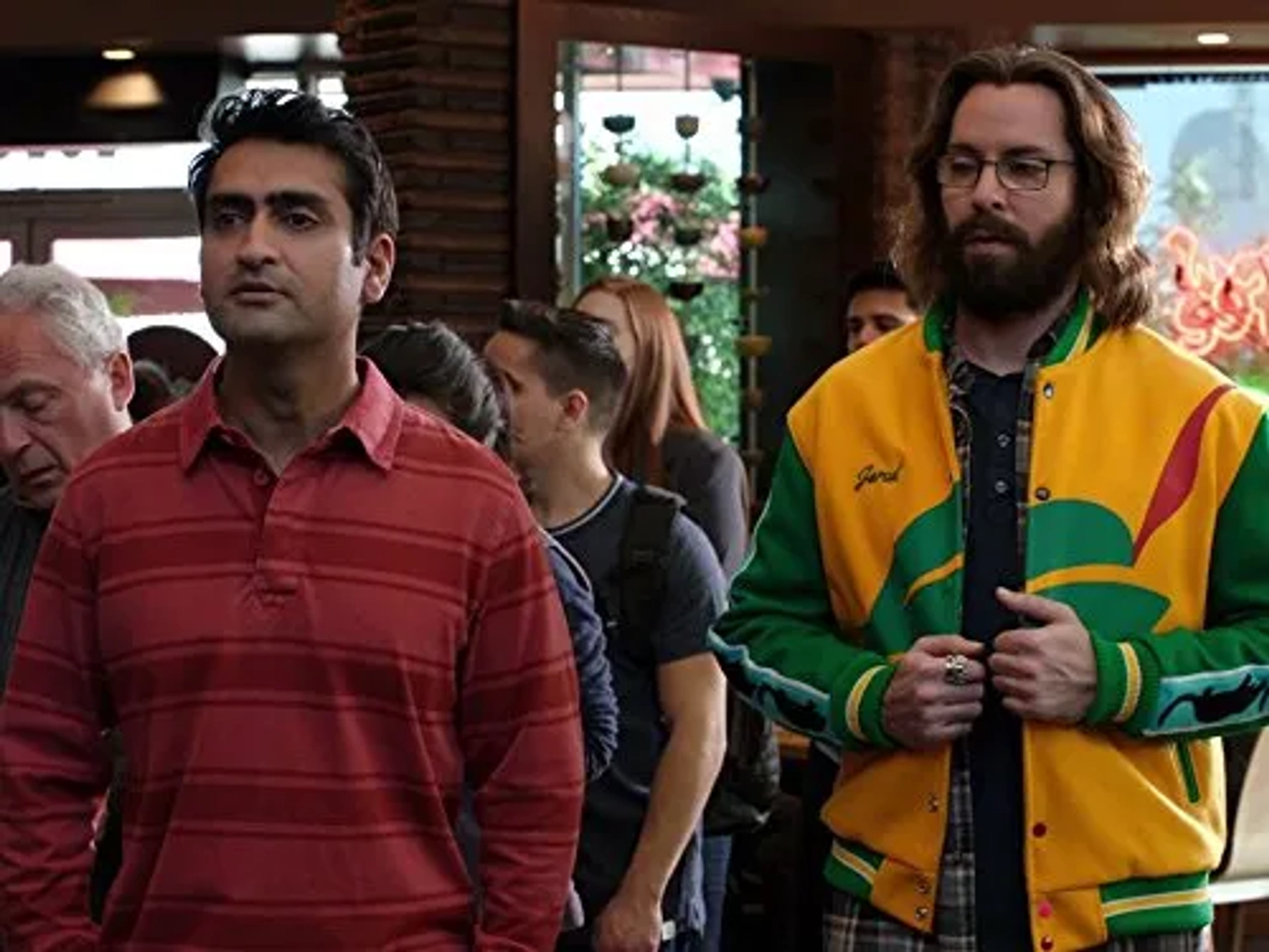 Martin Starr and Kumail Nanjiani in Silicon Valley (2014)