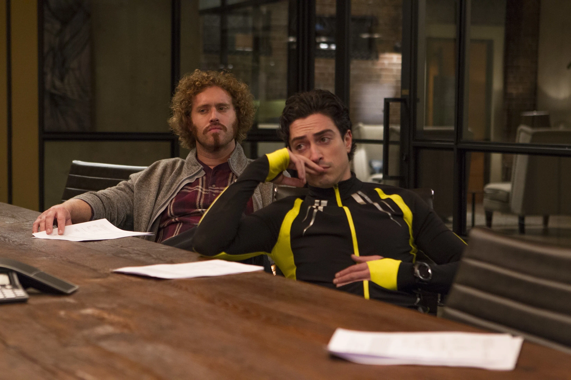 Ben Feldman and T.J. Miller in Silicon Valley (2014)