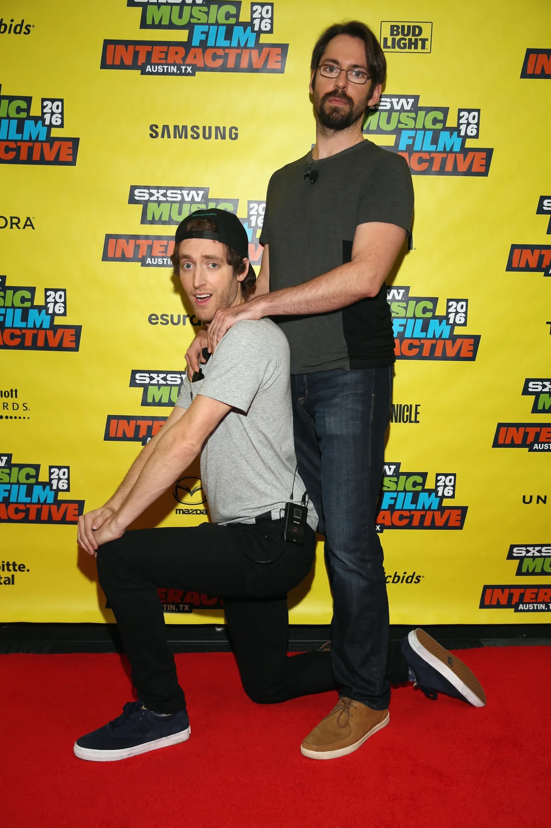 Martin Starr and Thomas Middleditch at an event for Silicon Valley (2014)