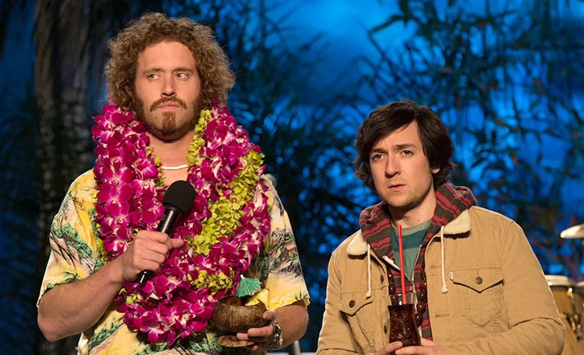 T.J. Miller and Josh Brener in Silicon Valley (2014)