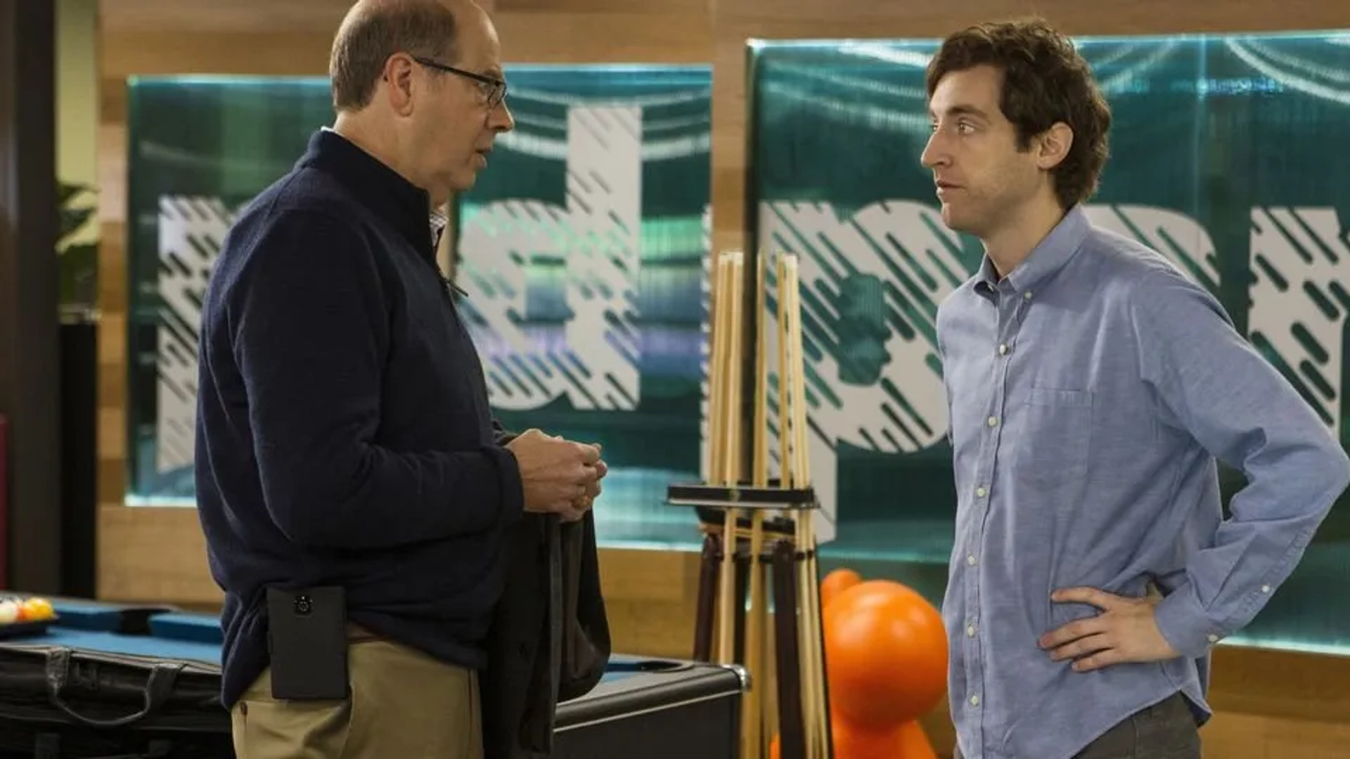 Stephen Tobolowsky and Thomas Middleditch in Silicon Valley (2014)