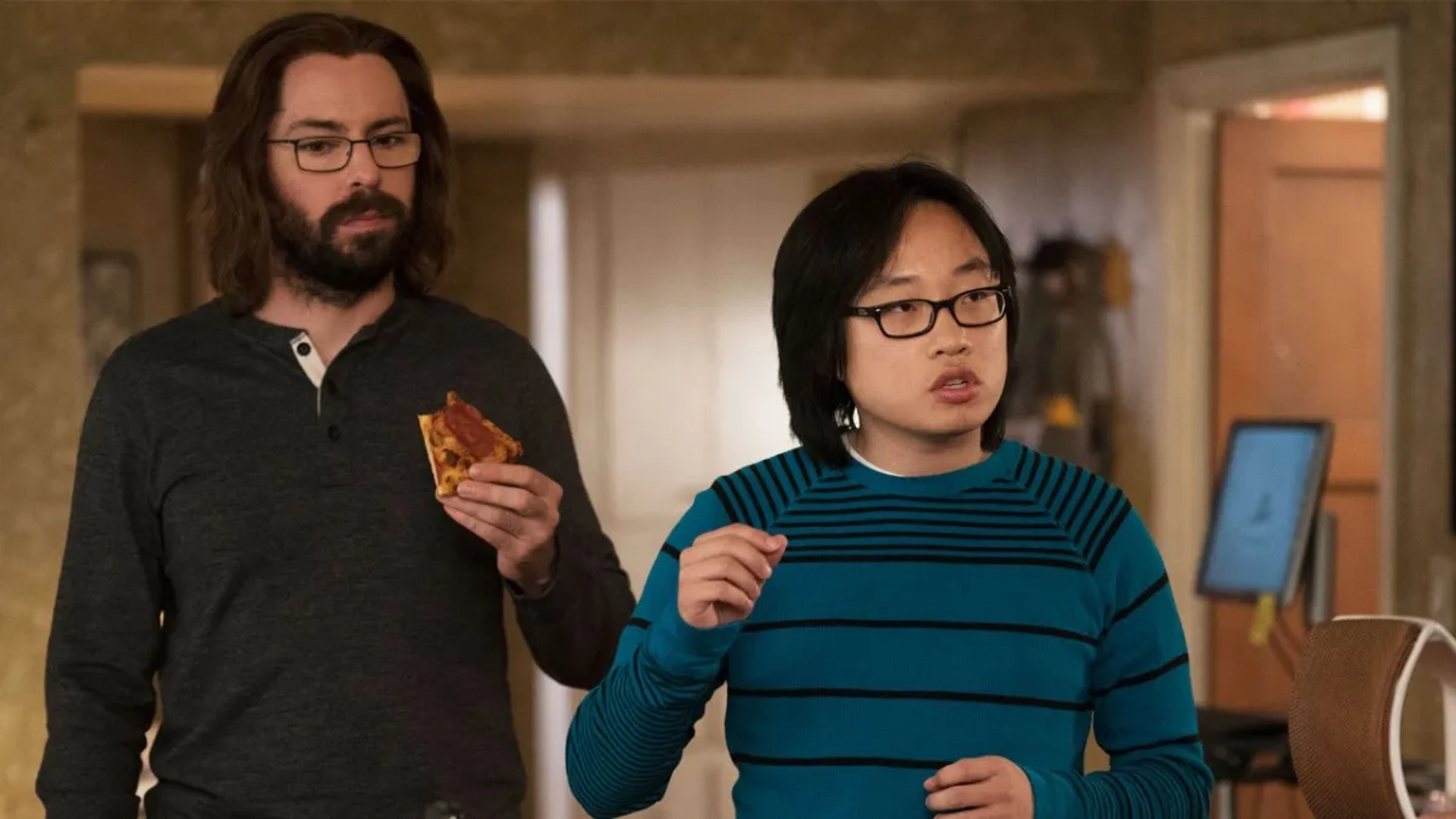 Martin Starr and Jimmy O. Yang in Silicon Valley (2014)