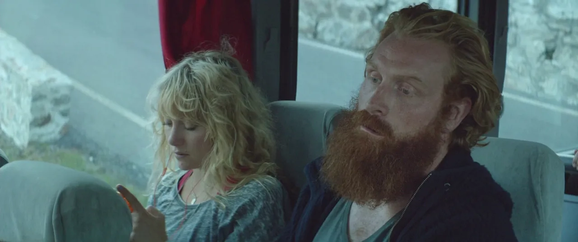 Kristofer Hivju and Fanni Metelius in Force Majeure (2014)