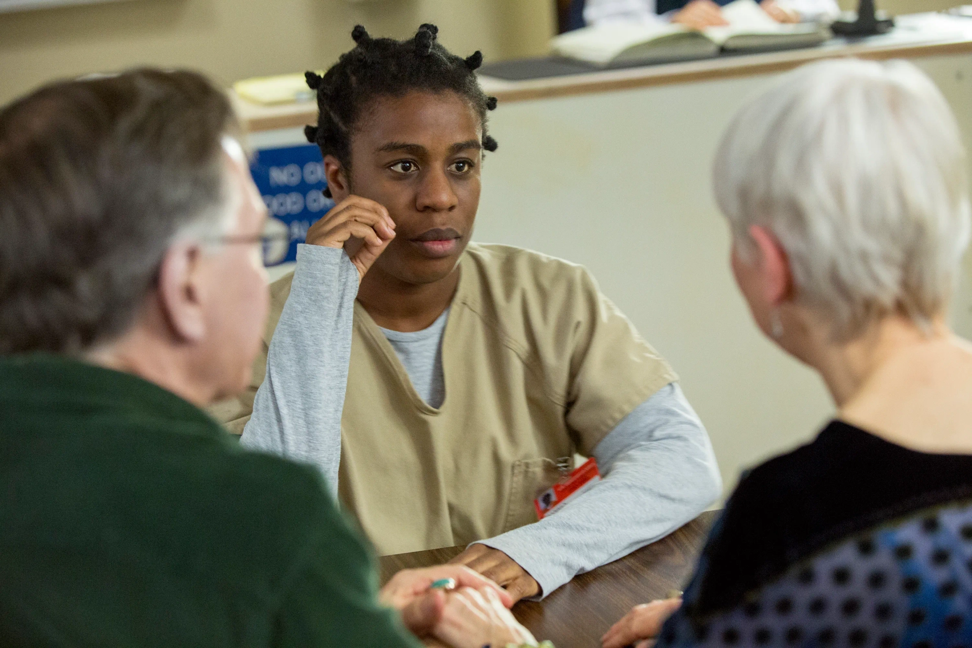 Glenn Farnham, Uzo Aduba, and Mary Boyer in Orange Is the New Black (2013)