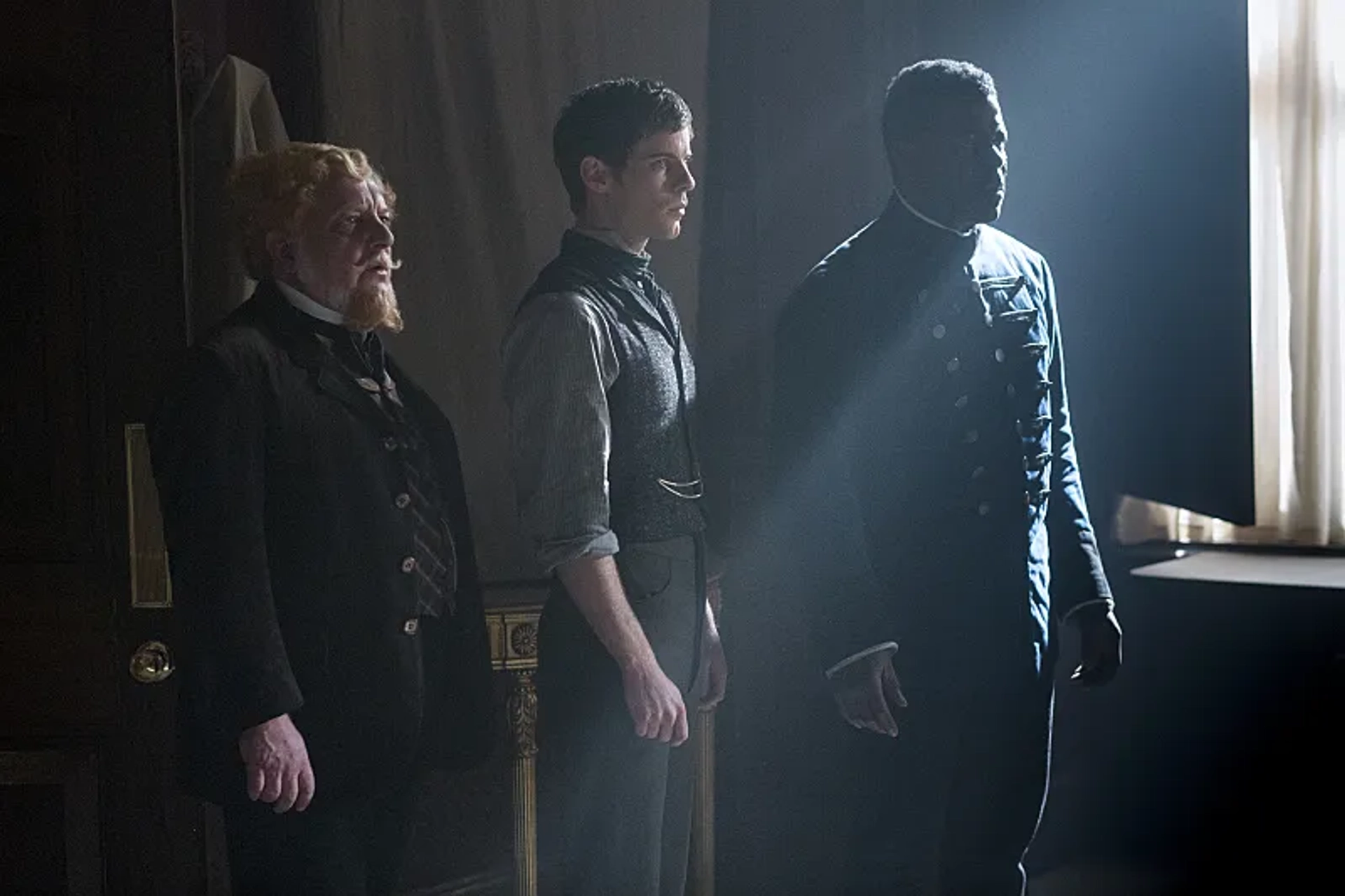 Simon Russell Beale, Danny Sapani, and Harry Treadaway in Penny Dreadful (2014)