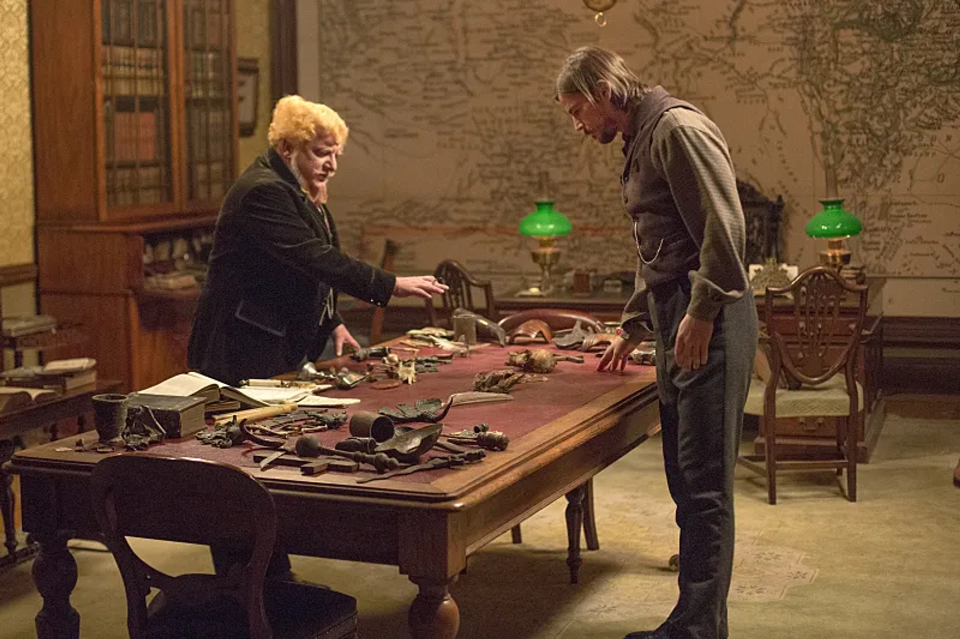 Josh Hartnett and Simon Russell Beale in Penny Dreadful (2014)