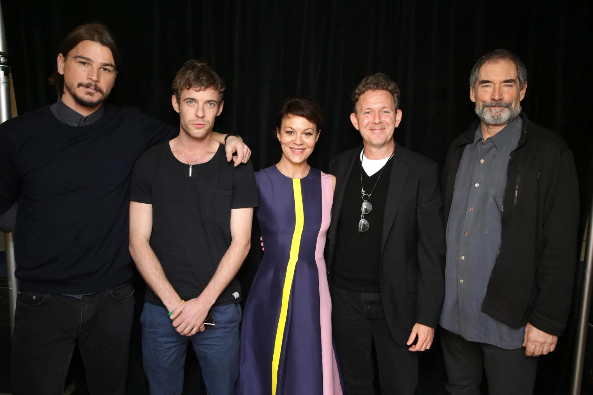 Timothy Dalton, Josh Hartnett, John Logan, Helen McCrory, and Harry Treadaway in Penny Dreadful (2014)