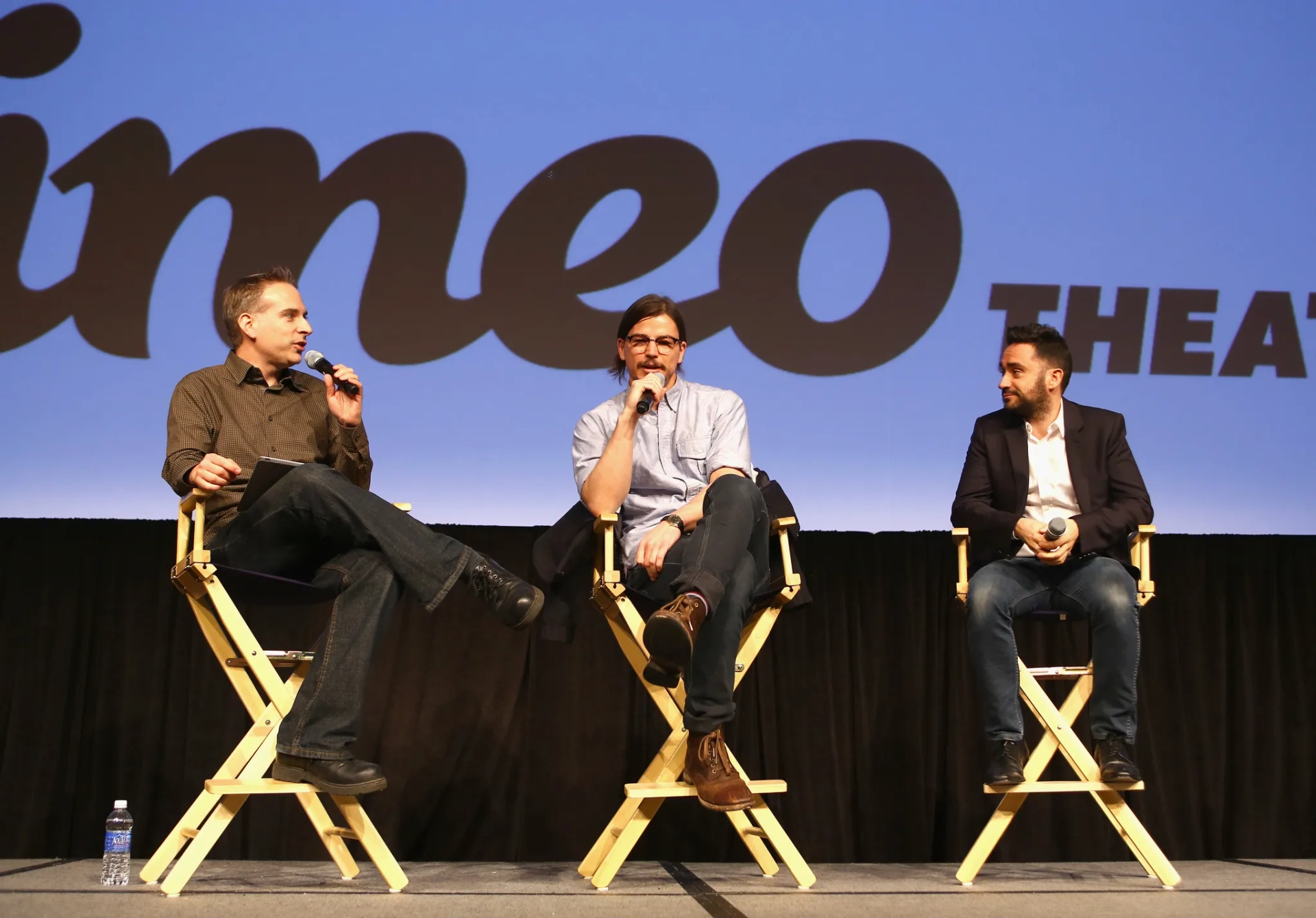 Josh Hartnett, J.A. Bayona, and David Nevins at an event for Penny Dreadful (2014)