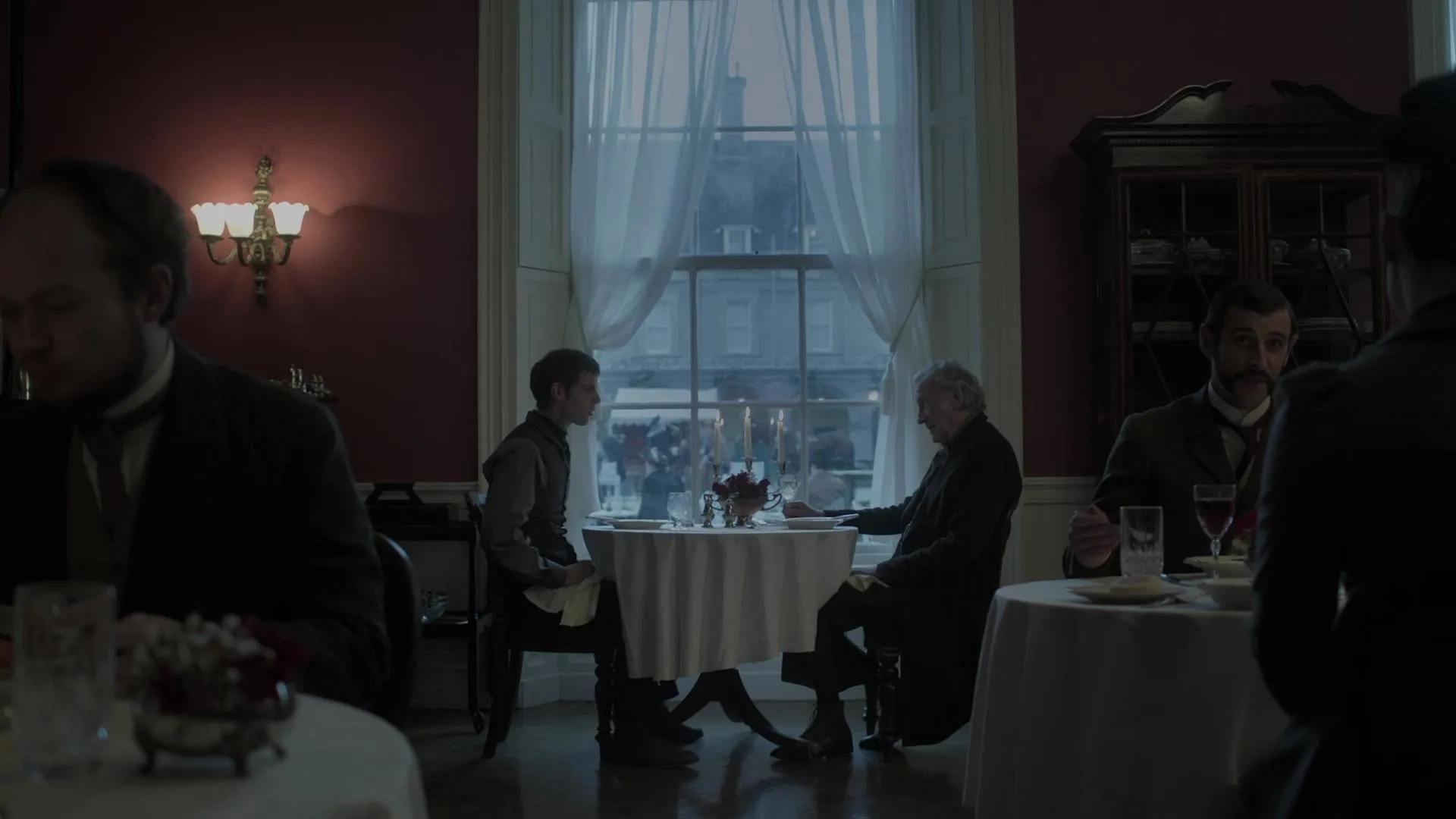 David Warner and Harry Treadaway in Penny Dreadful (2014)