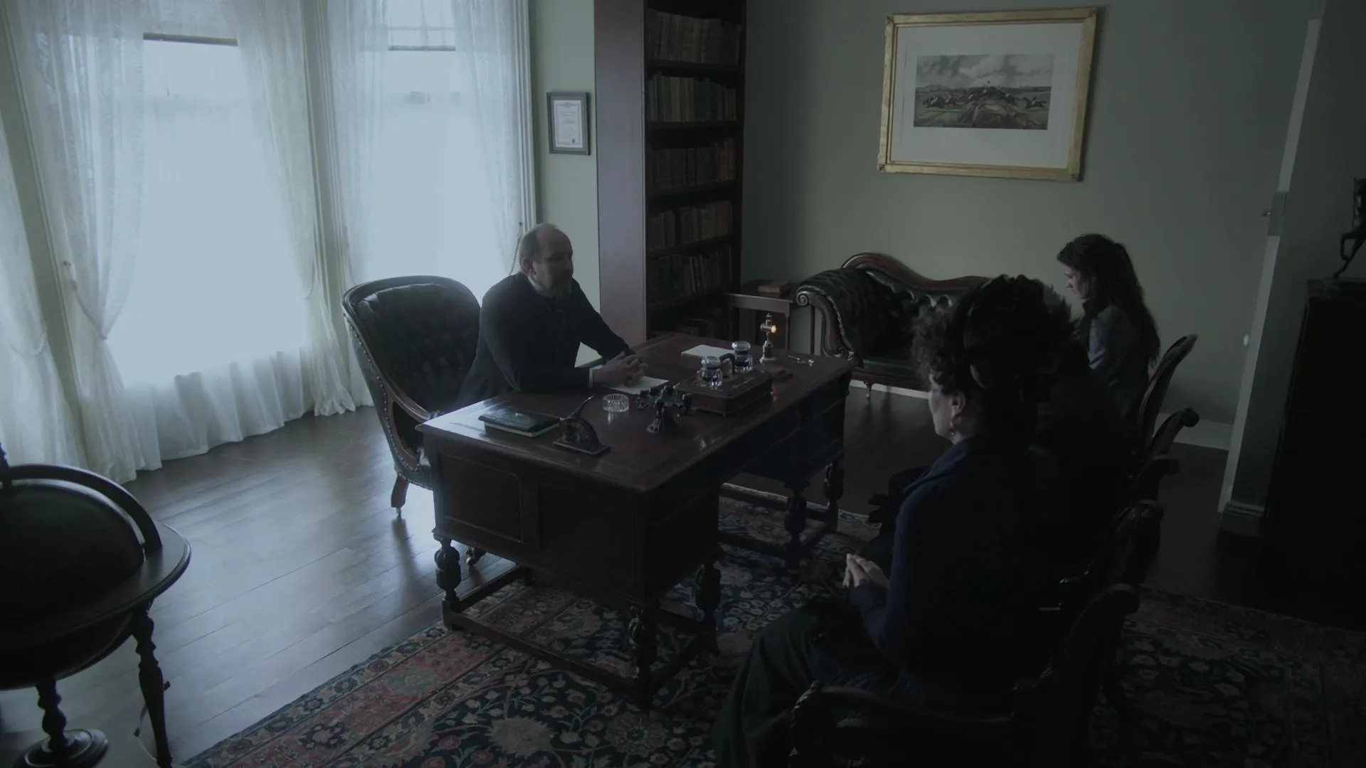 Anna Chancellor, Michael James Ford, Frank McCusker, and Eva Green in Penny Dreadful (2014)