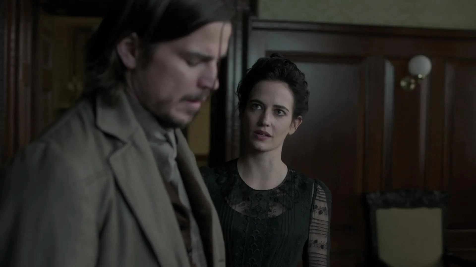 Josh Hartnett and Eva Green in Penny Dreadful (2014)