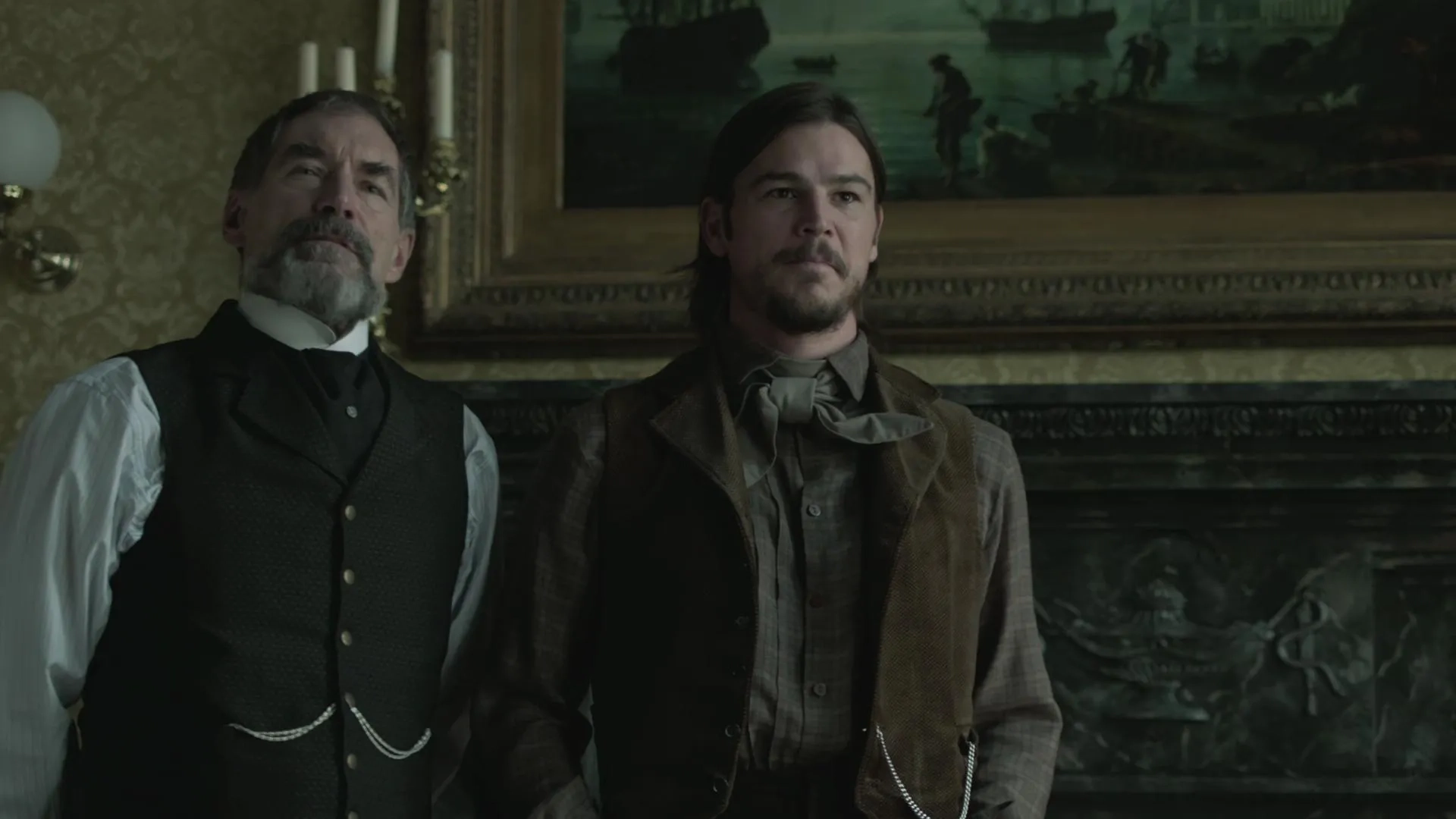 Timothy Dalton and Josh Hartnett in Penny Dreadful (2014)